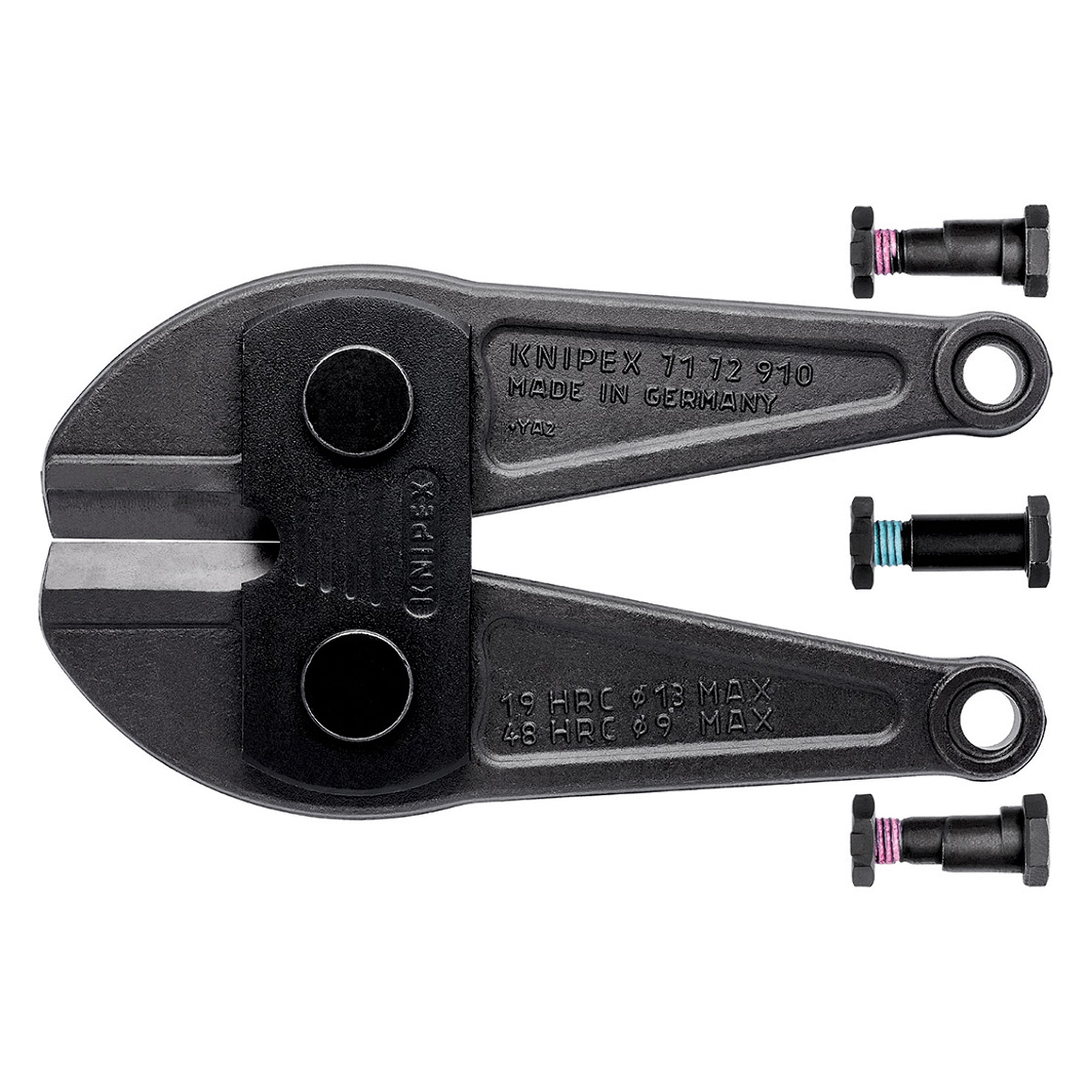 Spare cutter head for bolt cutter 71 72 910, cutting capacity up to Ø 13 mm, complete with screws