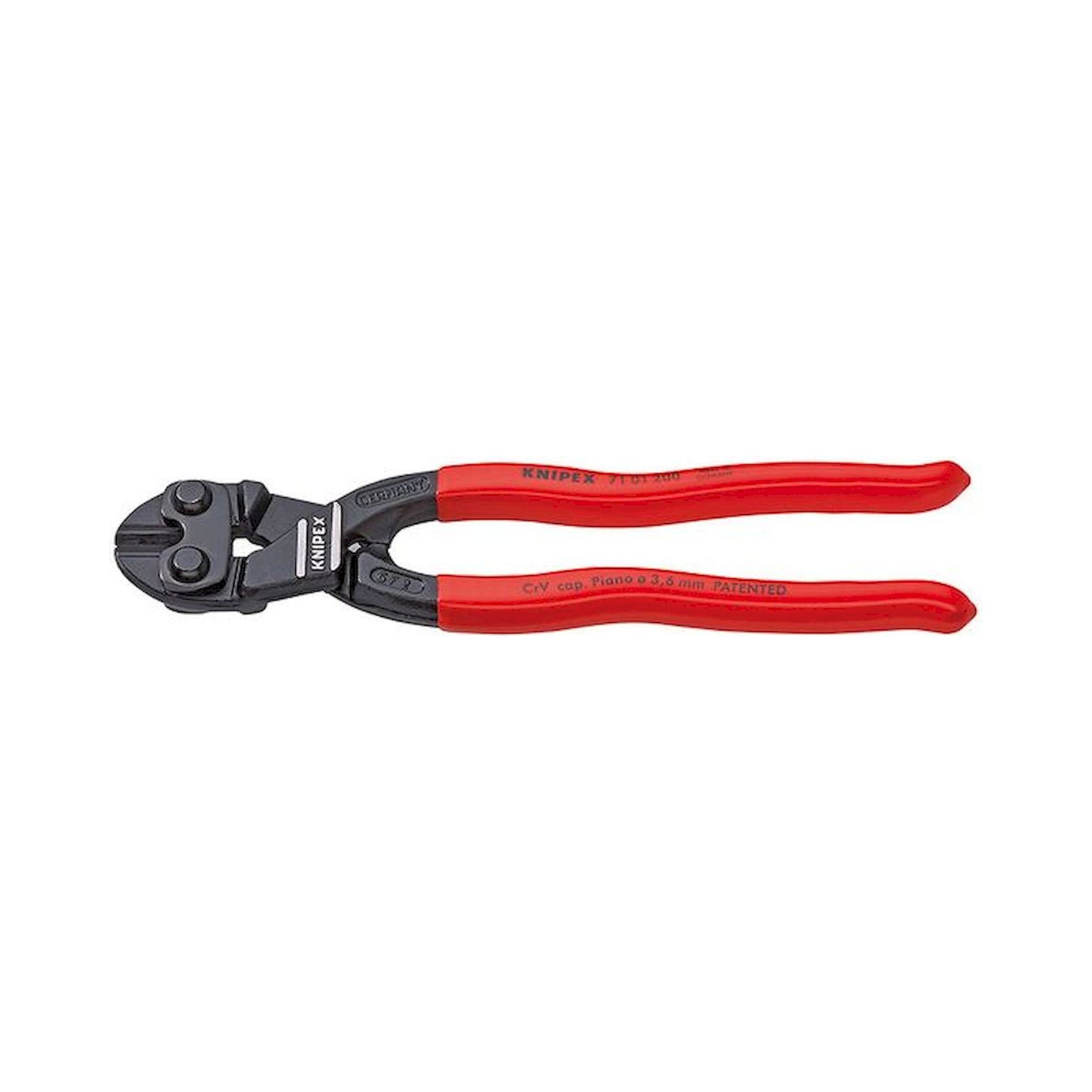 Knipex 71 01 200. CoBolt Kompakt-Bolzenschneider, schwarz atramentiert, 200 mm