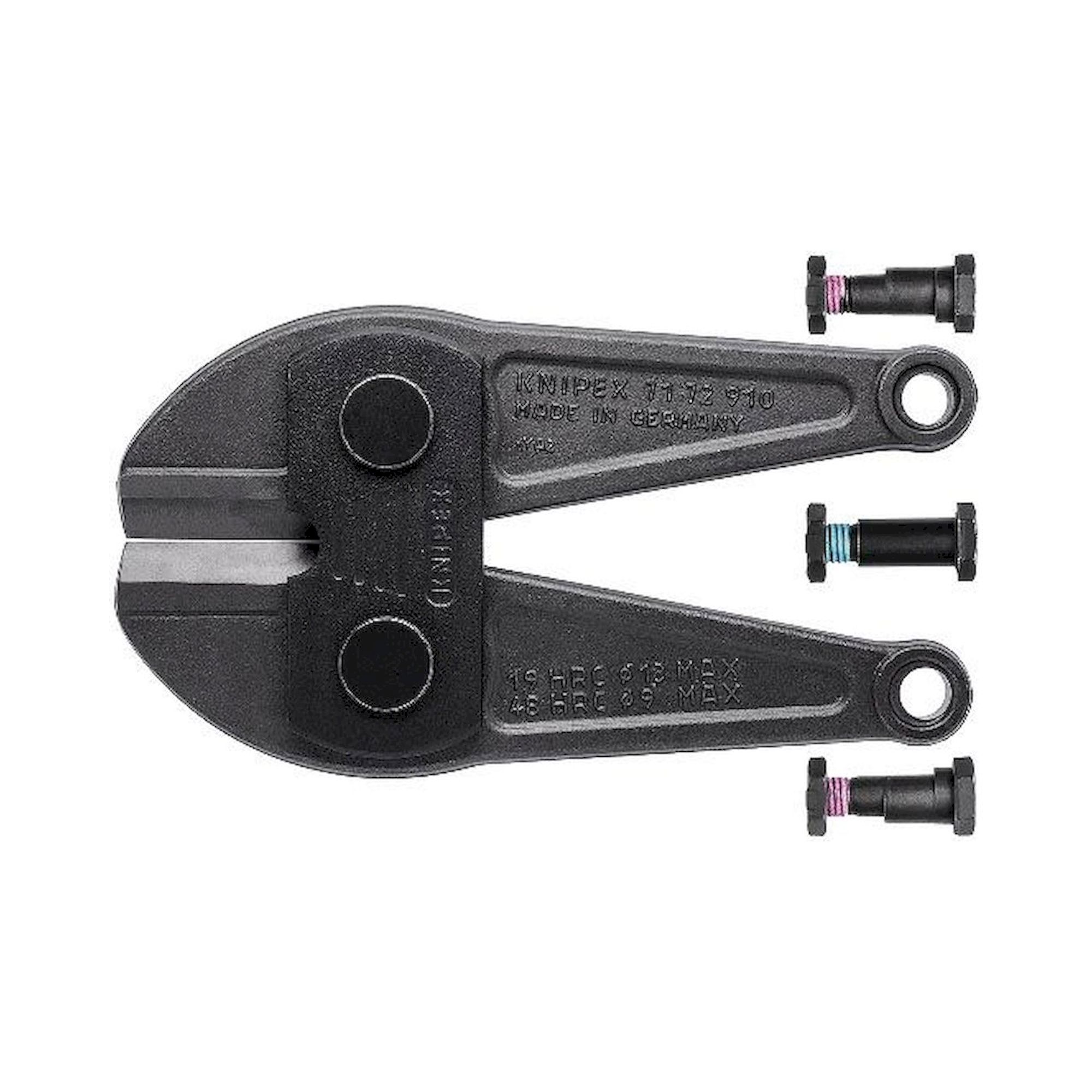 Knipex 71 79 910. Replacement cutterhead for 71 72 910 complete with screws.