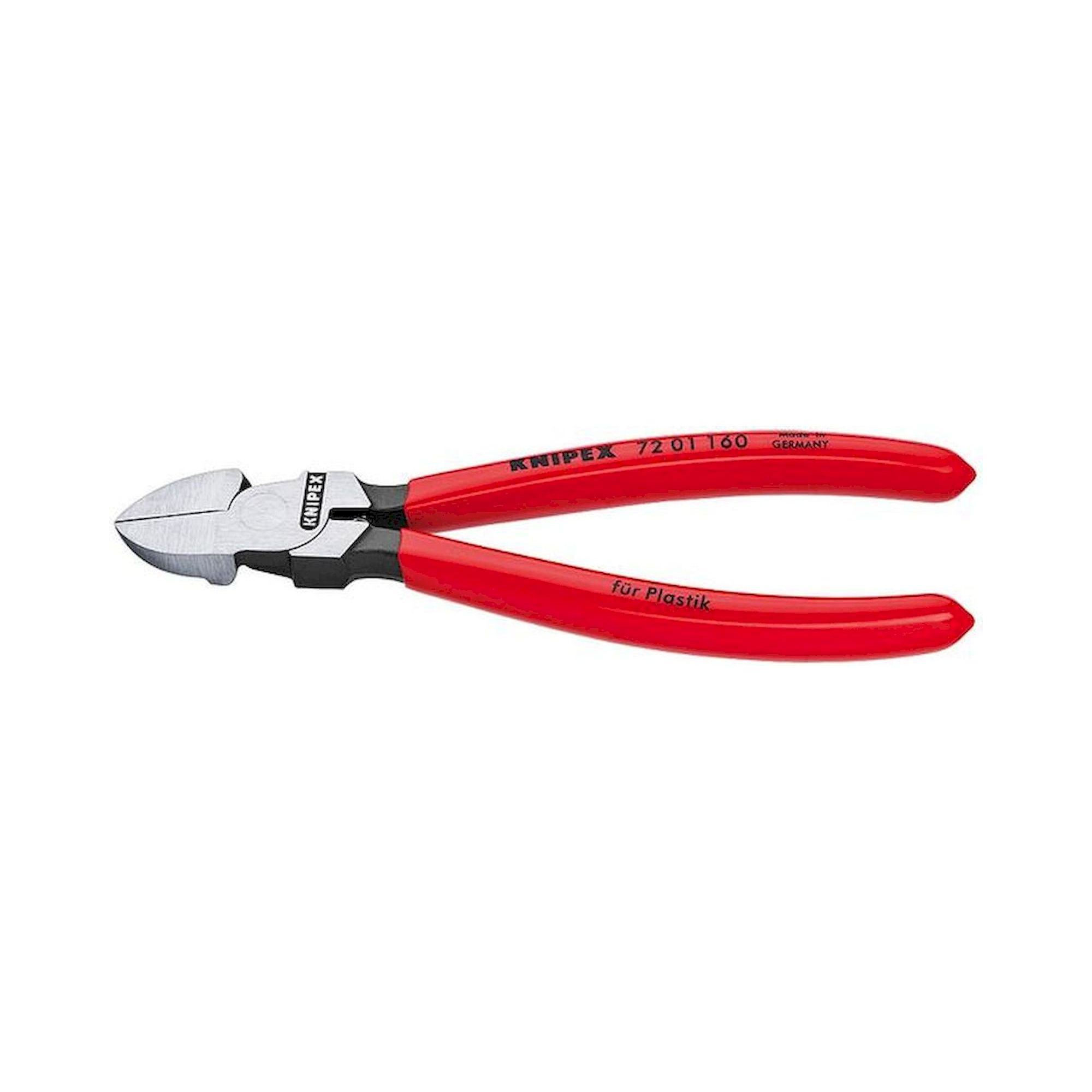 Knipex 72 01 160. Seitenschneider für Kunststoff, 160 mm
