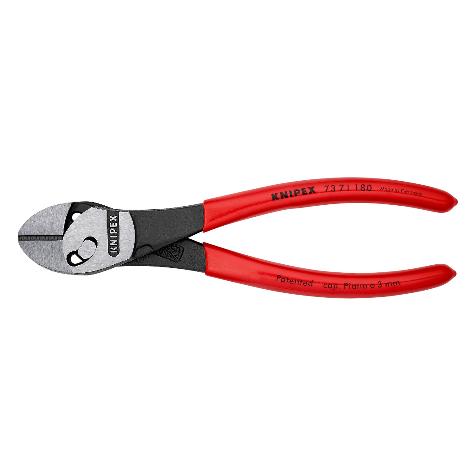 TwinForce® Hochleistungs-Seitenschneider mit Doppelgelenk, harter Draht bis Ø 3,2 mm, 180 mm