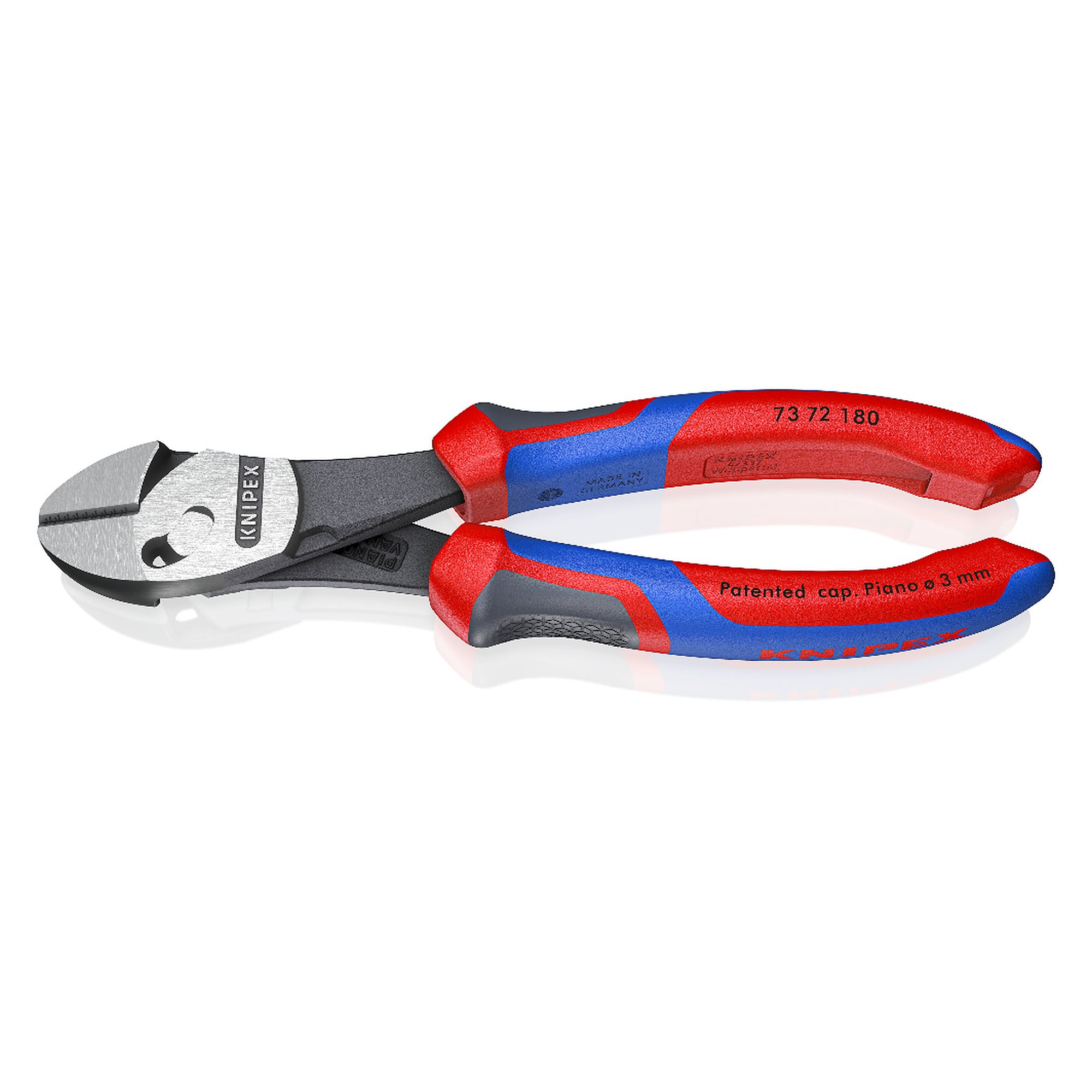 Pince coupante de côté haute performance TwinForce à double articulation, 180 mm