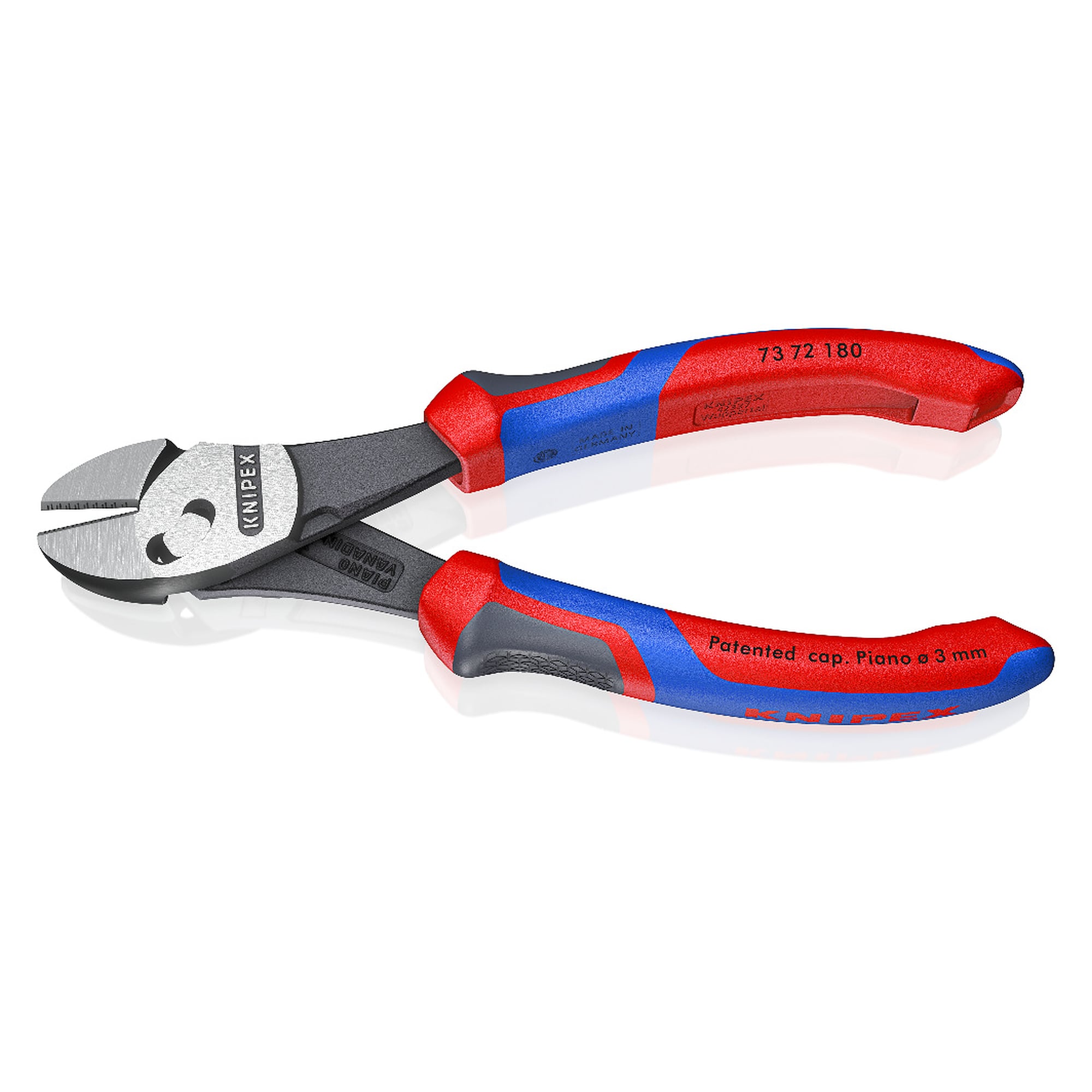 Pince coupante de côté haute performance TwinForce à double articulation, 180 mm