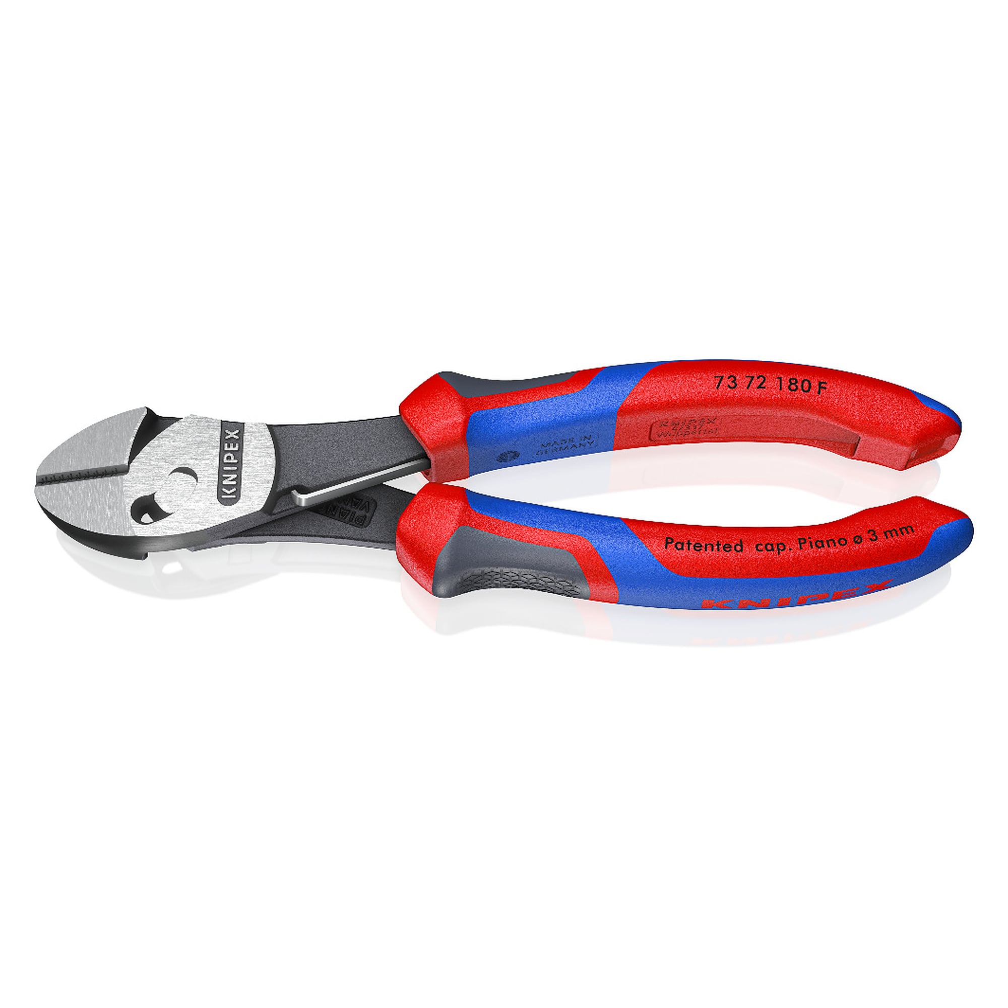 TwinForce high performance diagonal cutter with opening spring and comfort handles, 180 mm