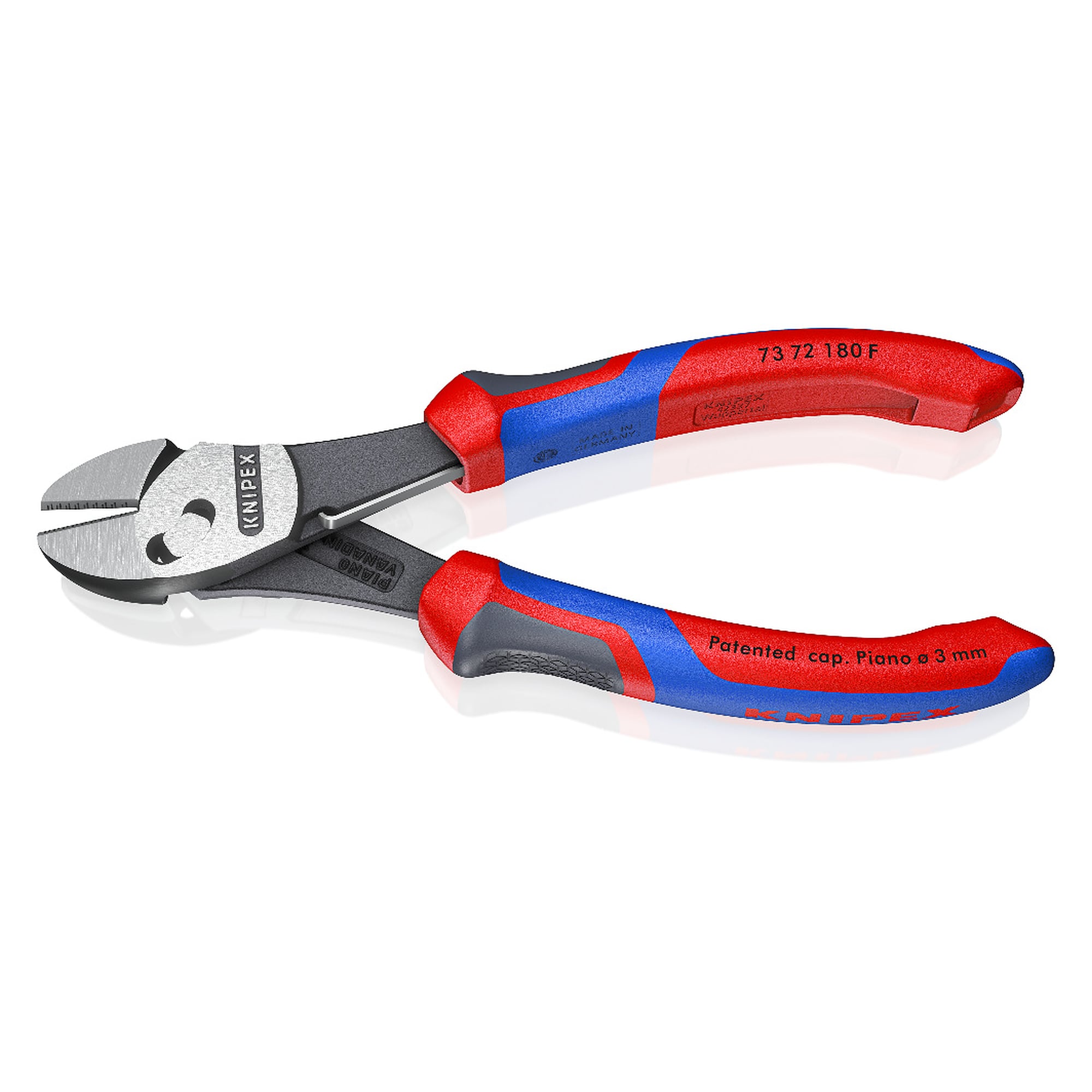 TwinForce high performance diagonal cutter with opening spring and comfort handles, 180 mm