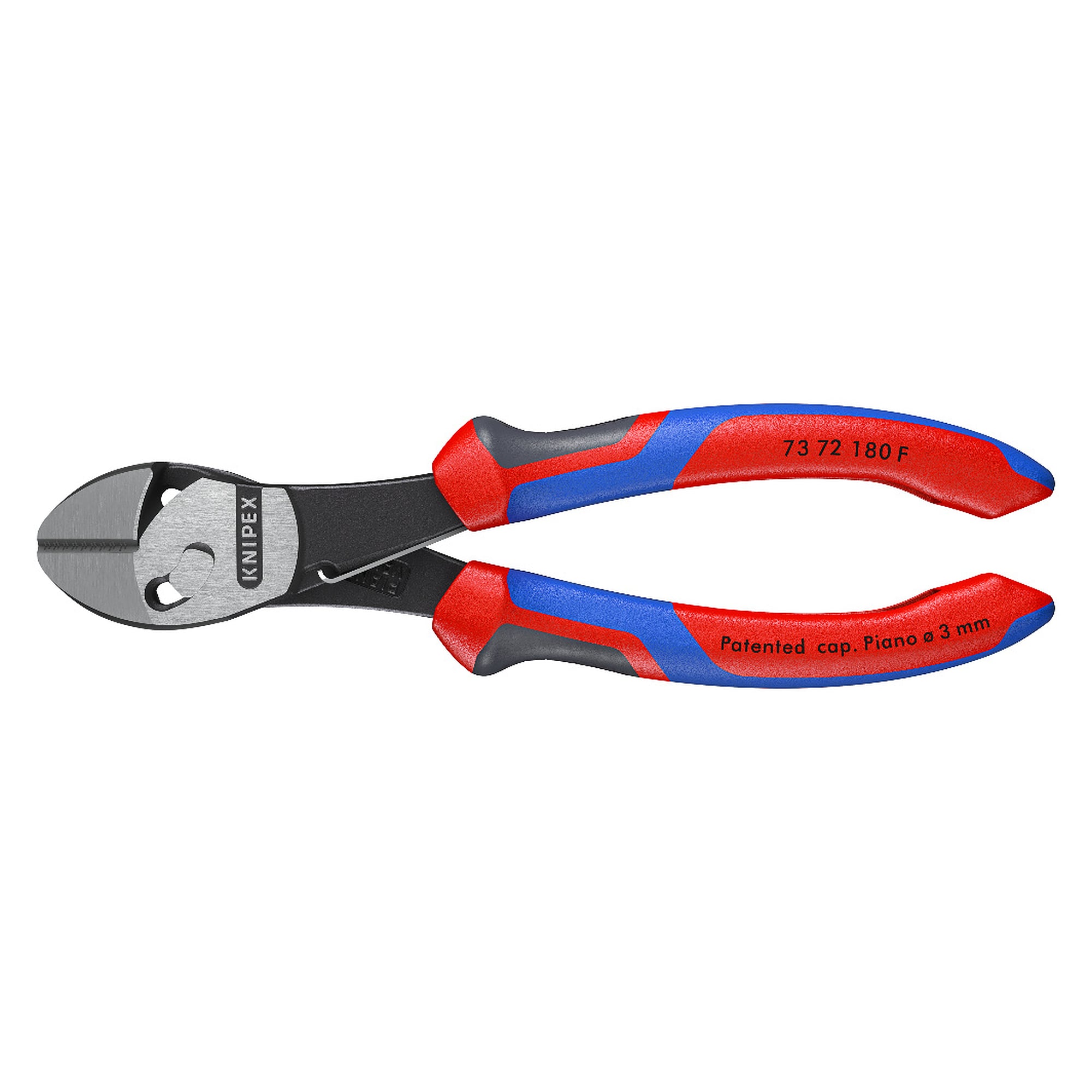 TwinForce high performance diagonal cutter with opening spring and comfort handles, 180 mm