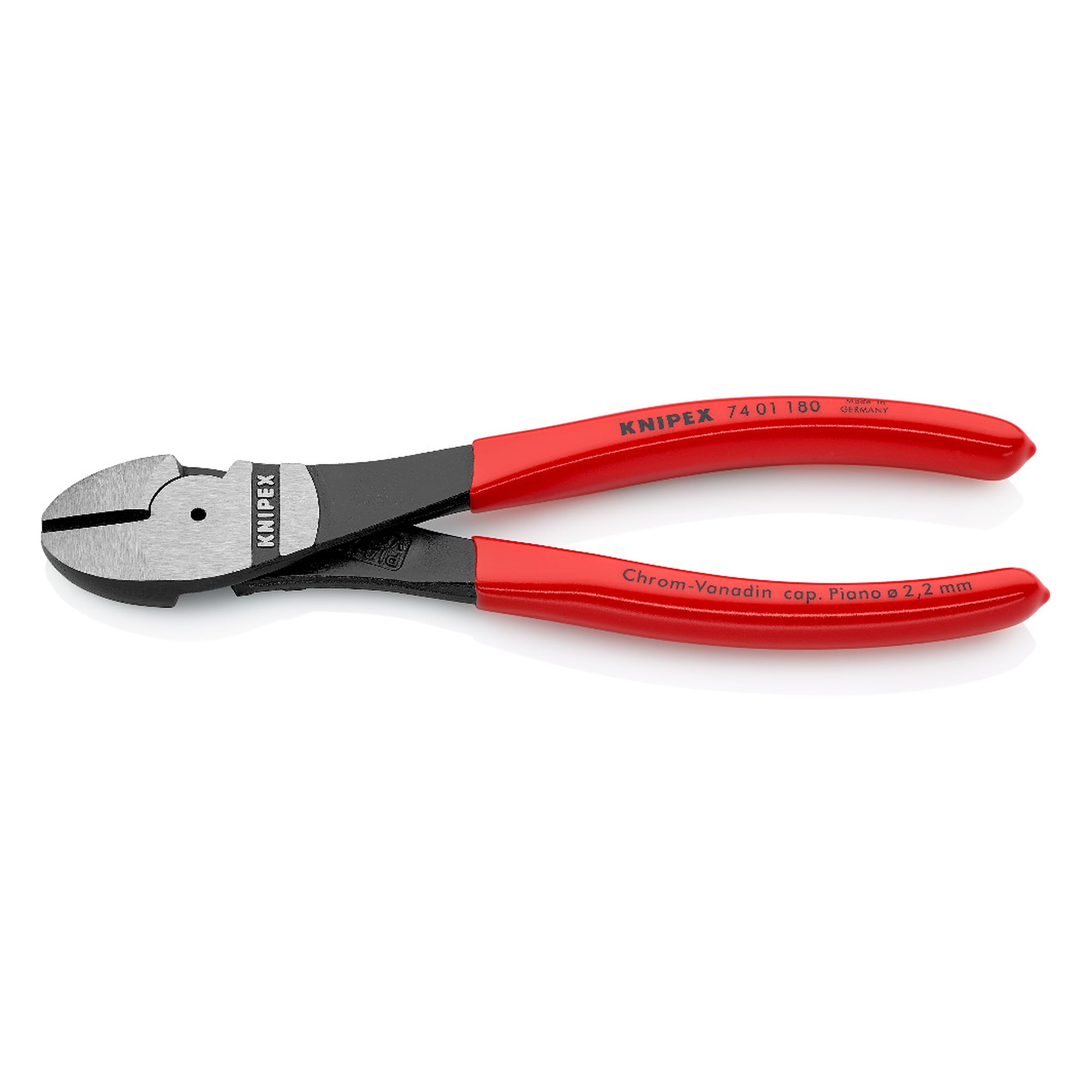 Kraft-Seitenschneider, harter Draht bis Ø 2,7 mm, Schneiden 64 HRC, 180 mm