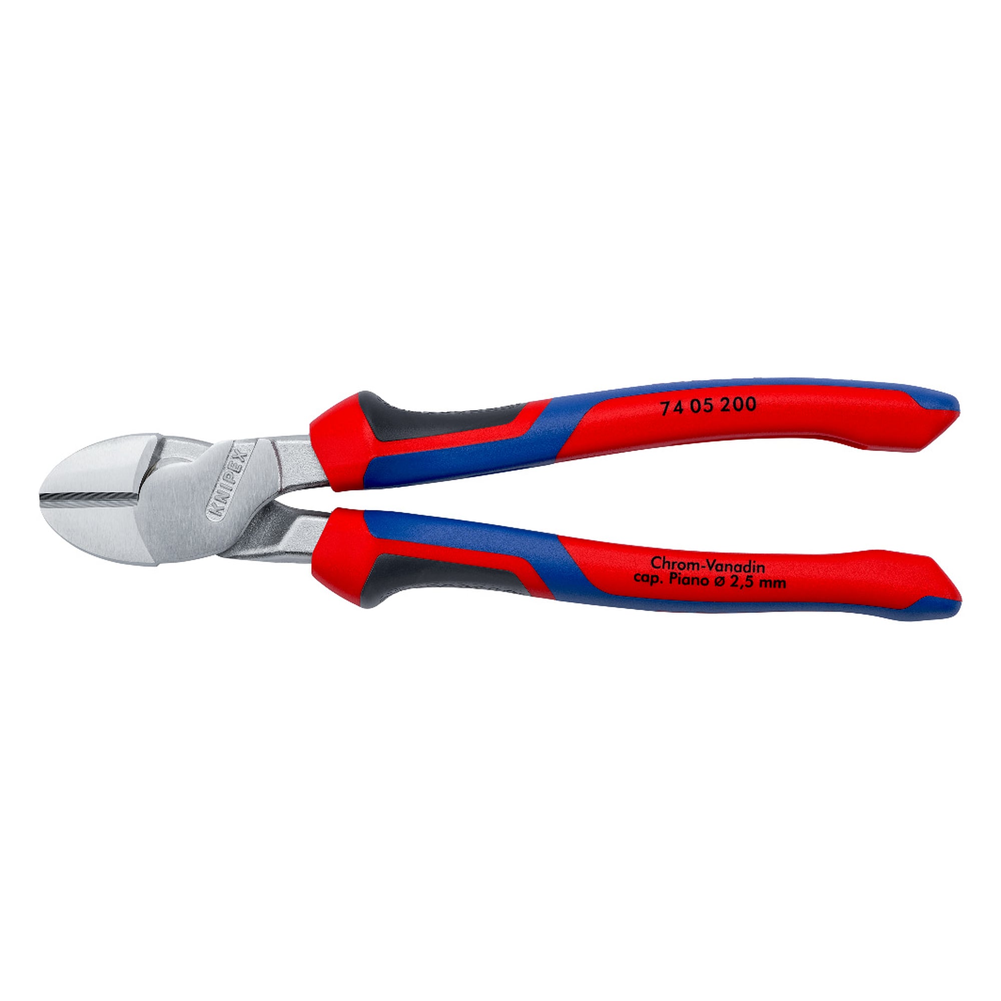 Kraft-Seitenschneider mit Kraftgelenk, 20 % Kraftersparnis, harter Draht Ø 3,0 mm, 200 mm