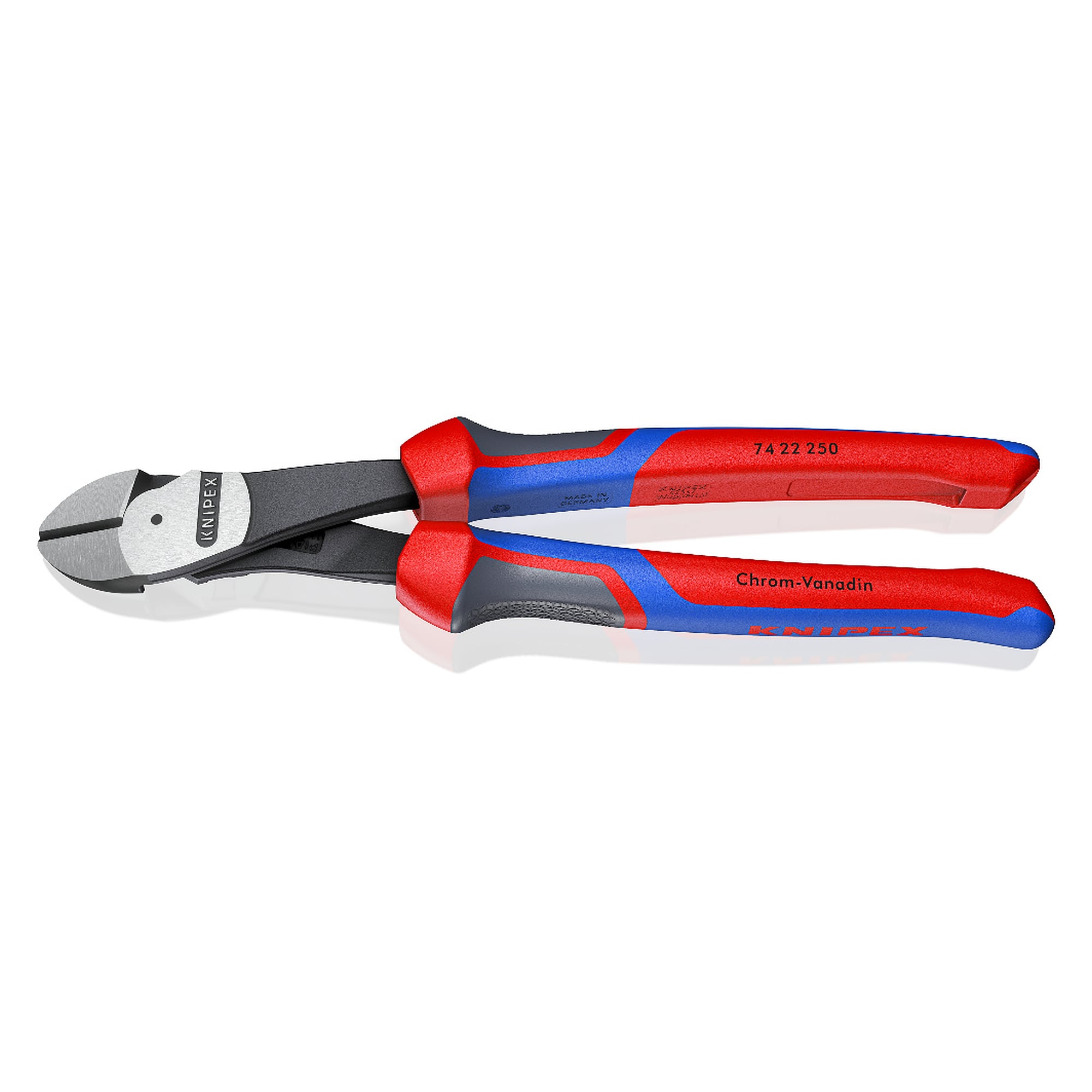 Kraft-Seitenschneider mit Comfort-Griffen und KNIPEXtend-Schnittstellen, 250 mm