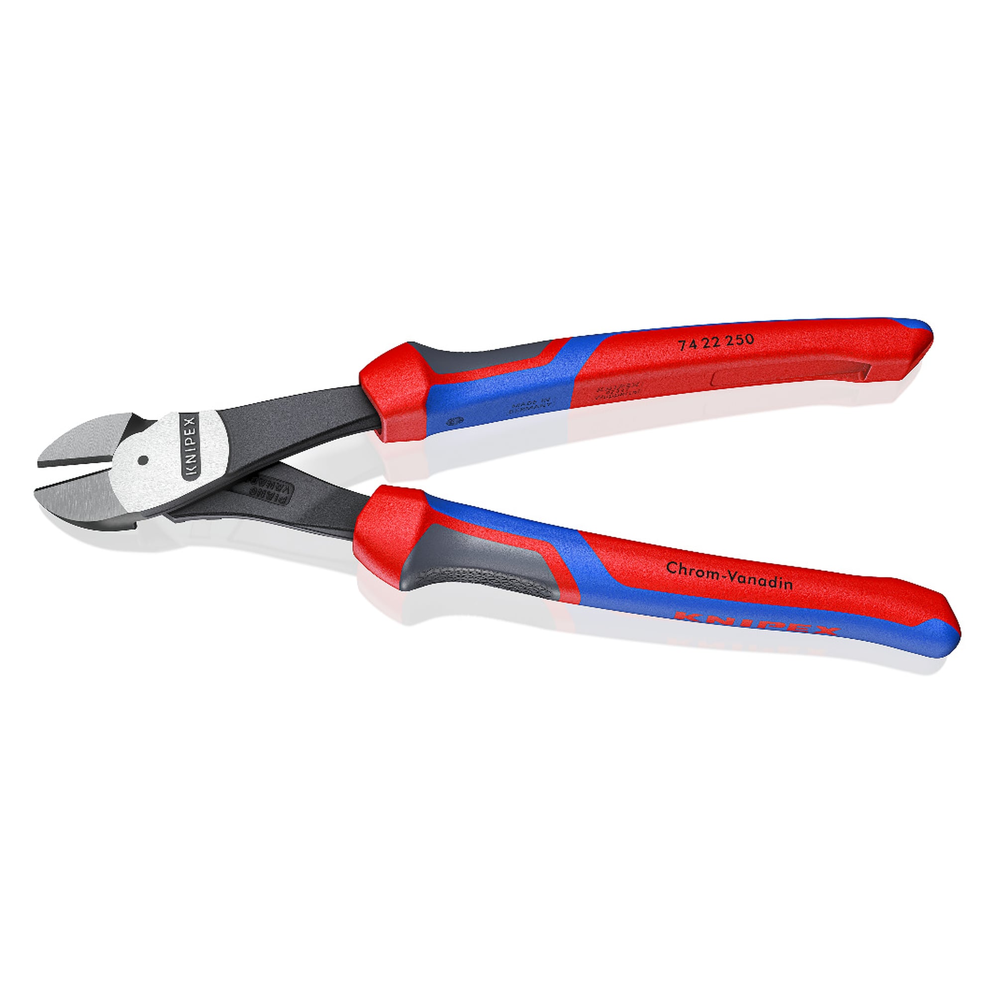 Kraft-Seitenschneider mit Comfort-Griffen und KNIPEXtend-Schnittstellen, 250 mm
