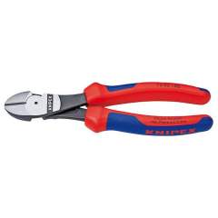 Knipex 74 01 180. Power side cutter, black atramentized, 180 mm