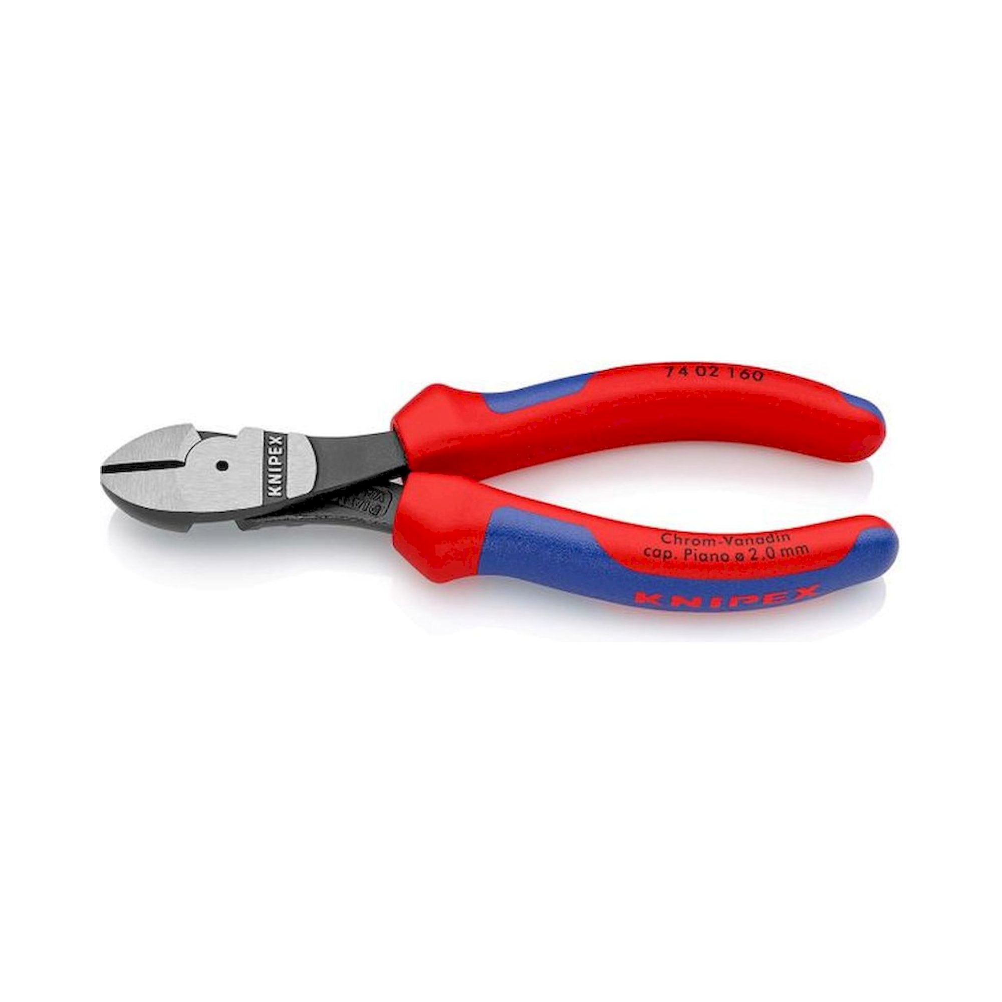 Knipex 74 02 160. Heavy duty side cutter, black atramentized, 160 mm