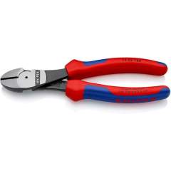 Knipex 74 02 180. Power side cutter, black atramentized, 180 mm