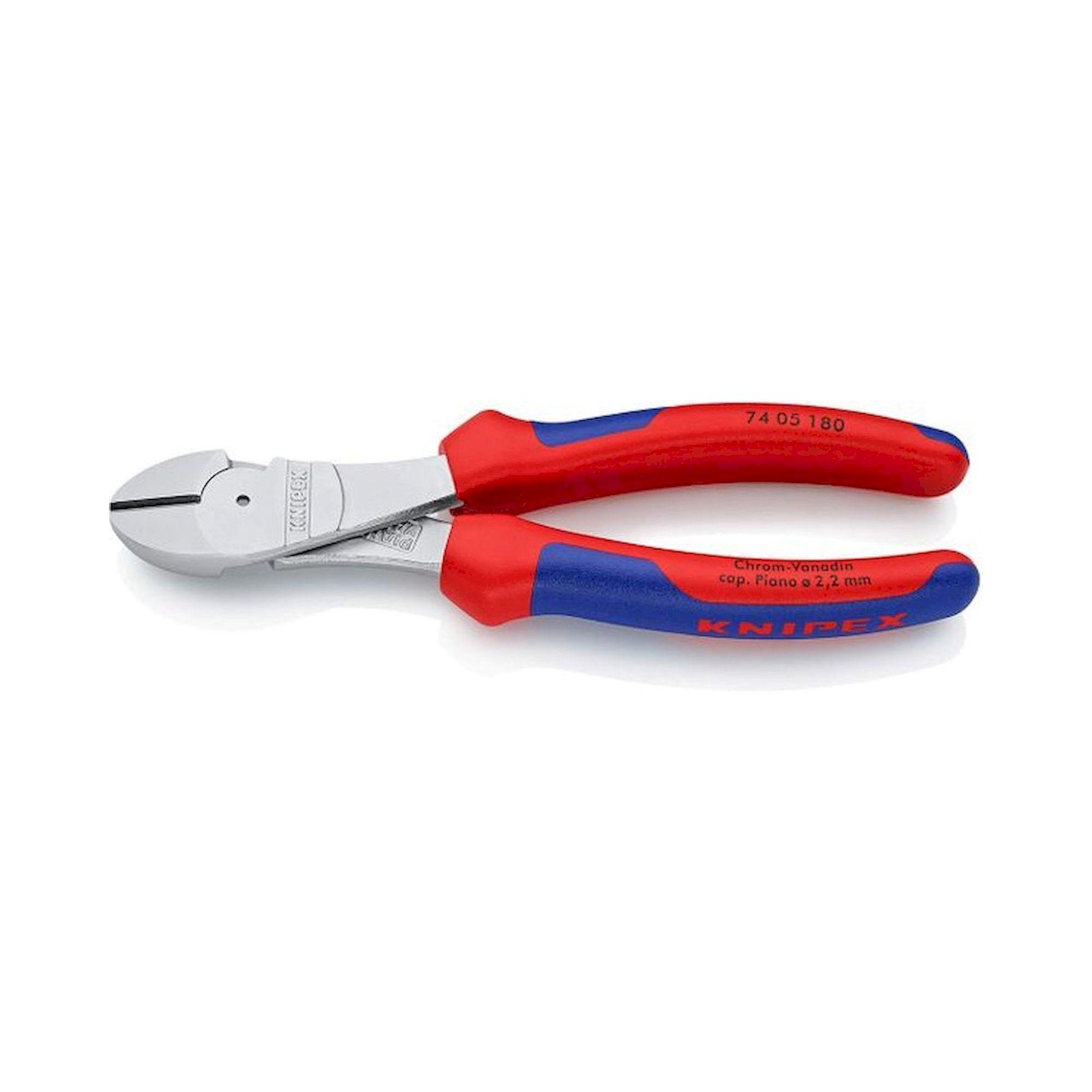 Knipex 74 05 180. Heavy-duty side cutter, chrome-plated, 180 mm