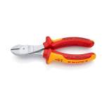 Knipex 74 06 160. Heavy-duty side cutter, chrome-plated, insulated, 160 mm