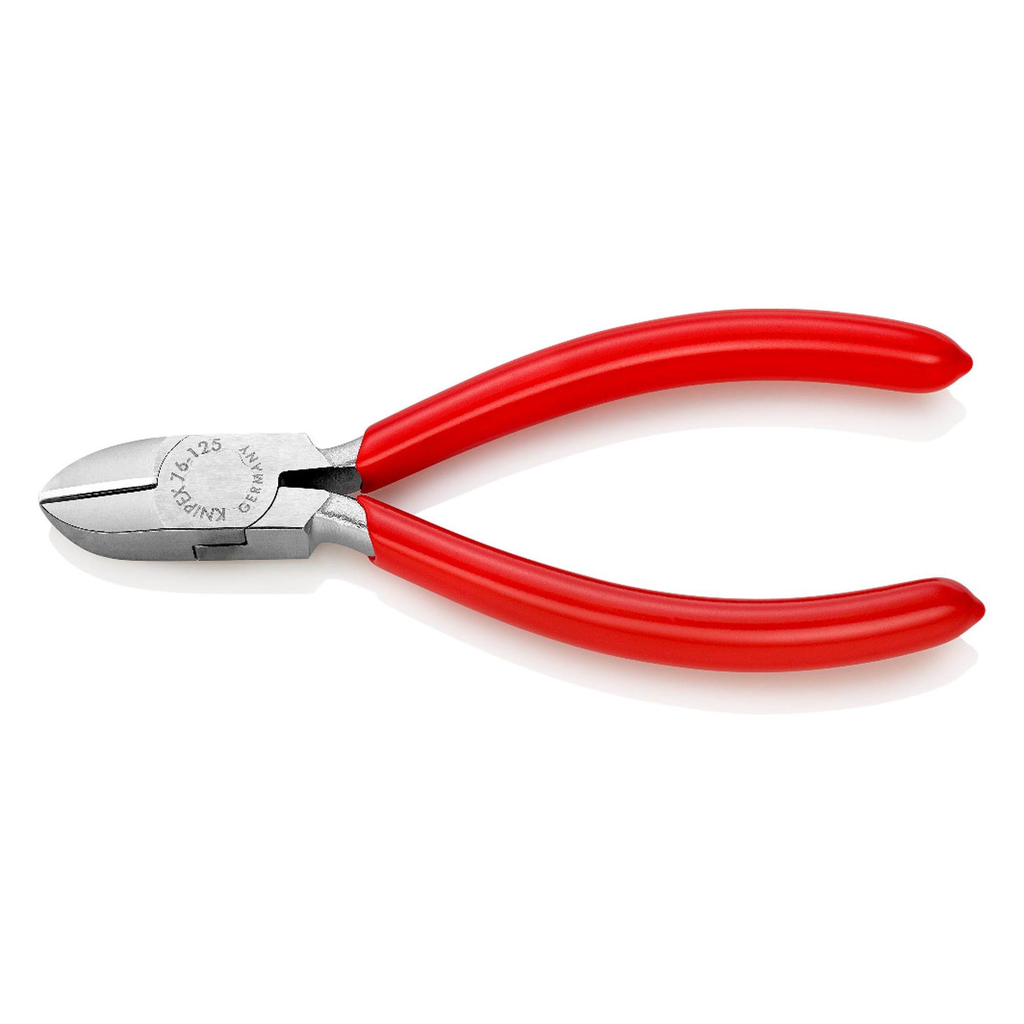 Pince coupante de côté pour électromécaniciens, chromée, tranchants 63 HRC, 125 mm
