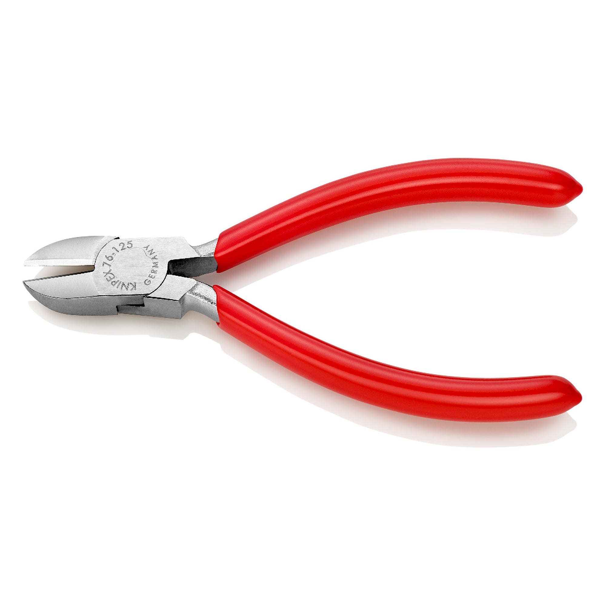 Pince coupante de côté pour électromécaniciens, chromée, tranchants 63 HRC, 125 mm