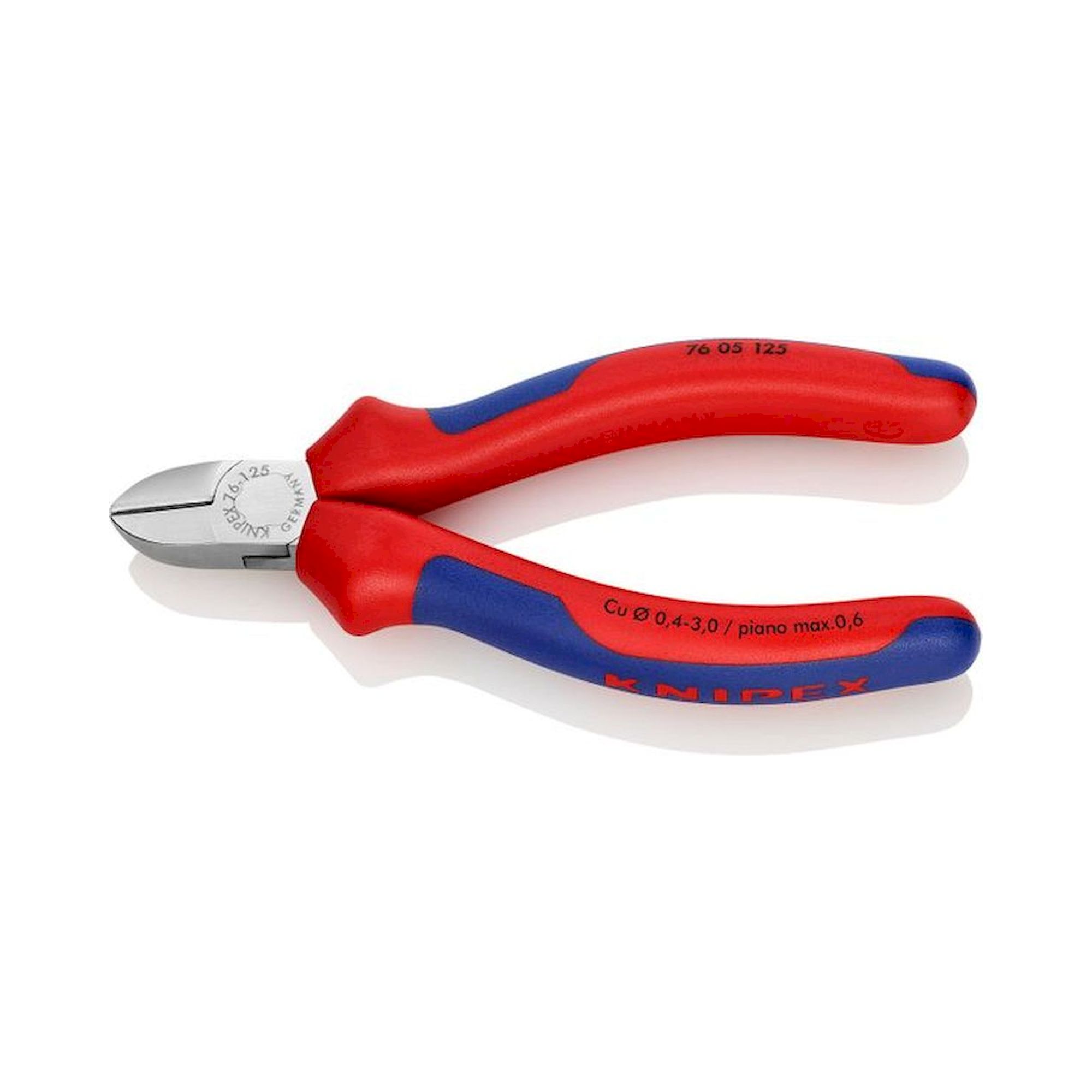 Knipex 76 05 125. Pince coupante diagonale pour électromécaniciens, chromée, 125 mm
