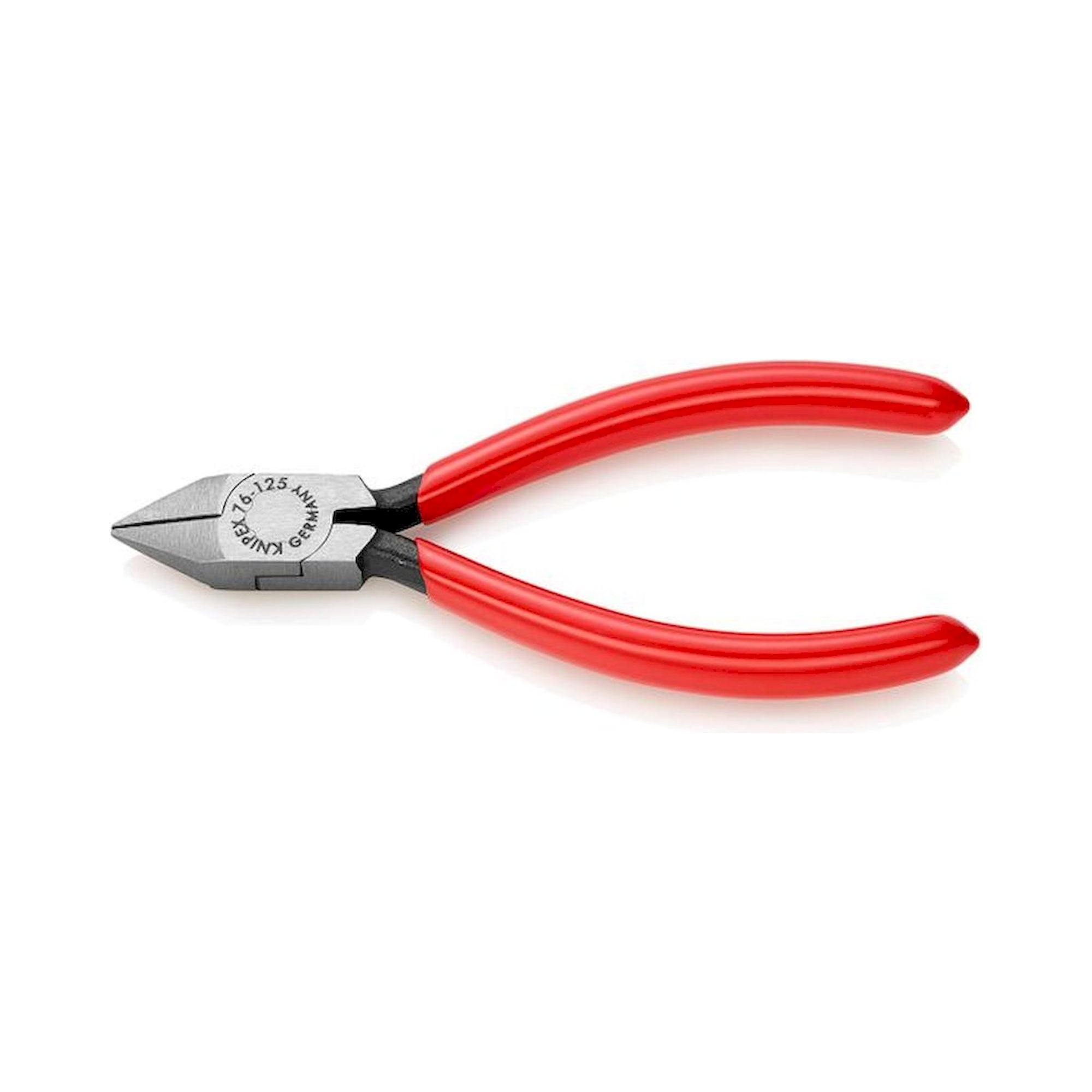 Knipex 76 81 125. Side cutter for electrical mechanics, black atramentized, 125 mm