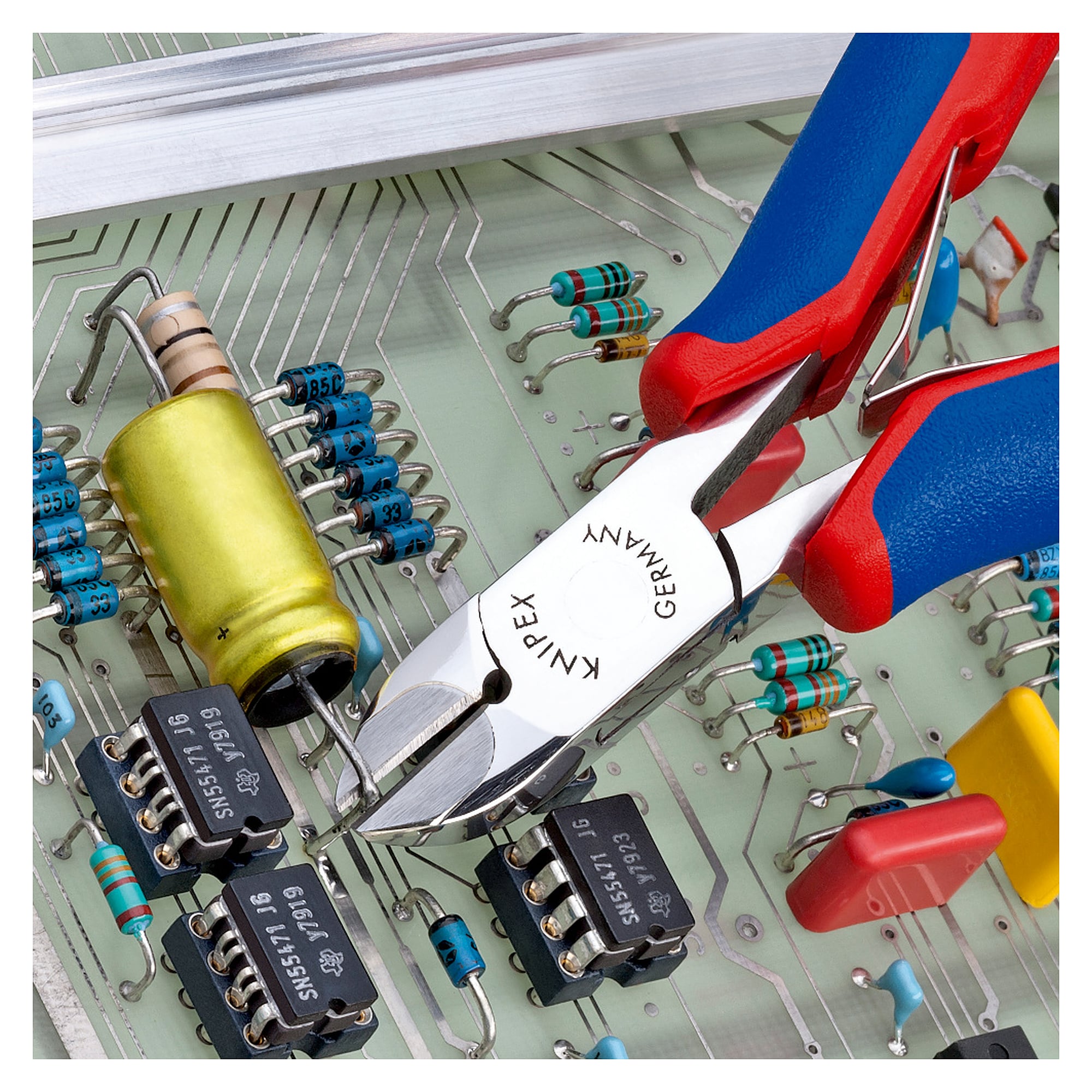 Elektronik-Seitenschneider mit Hartmetallschneiden 80 bis 83 HRC, 120 mm