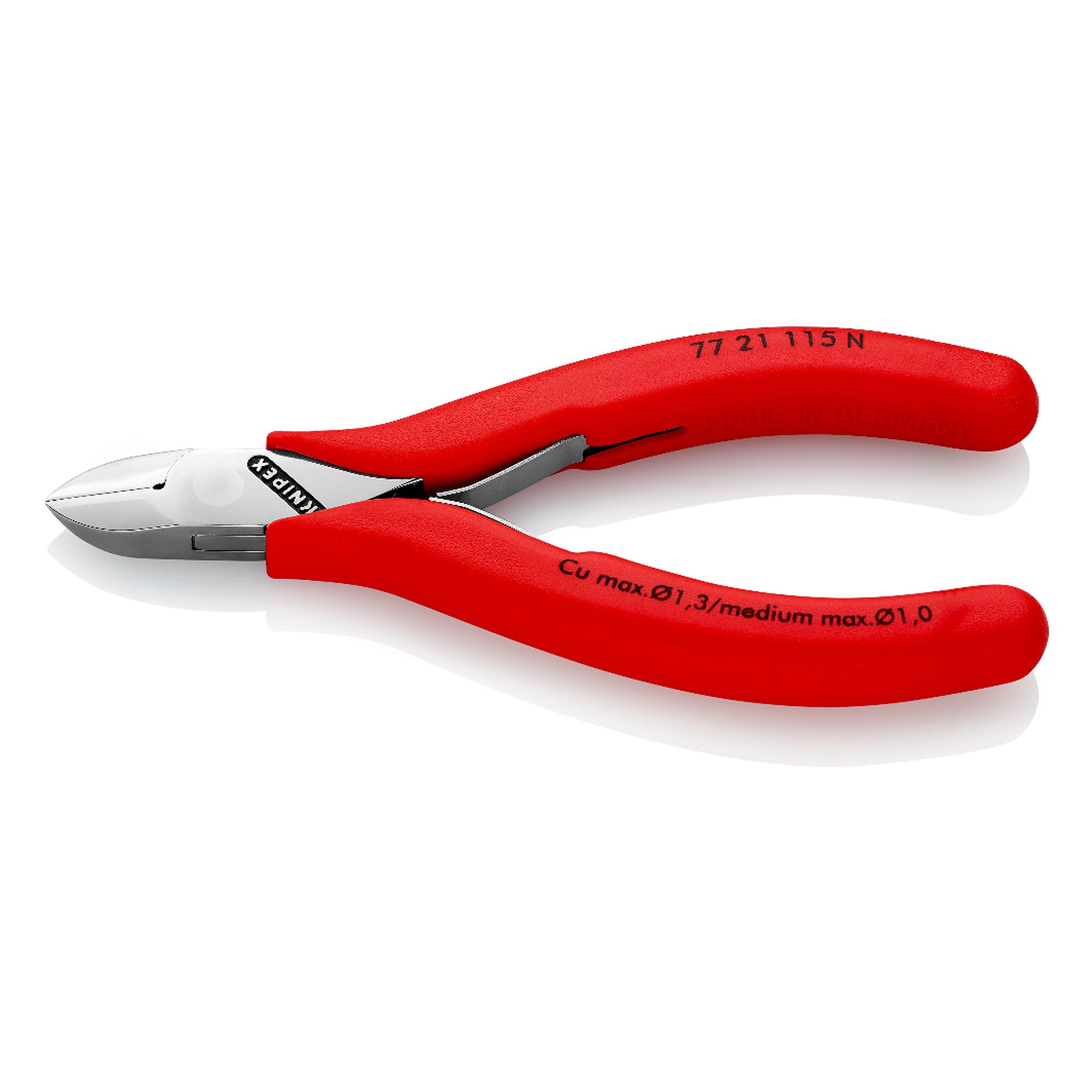 Electronics diagonal cutter for fine cutting work, box joint, 115 mm
