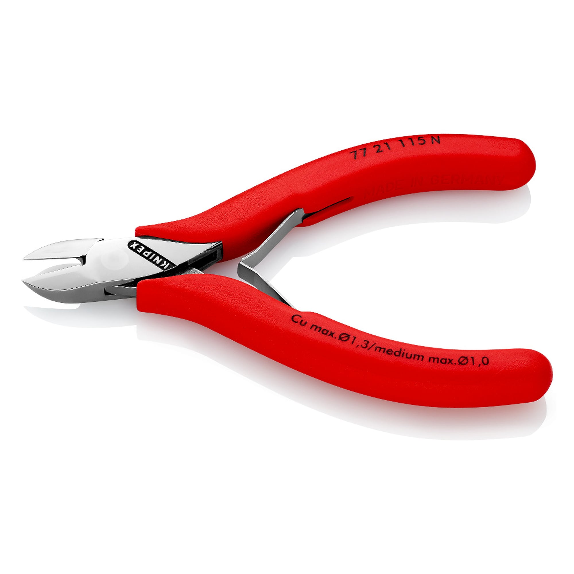 Electronics diagonal cutter for fine cutting work, box joint, 115 mm