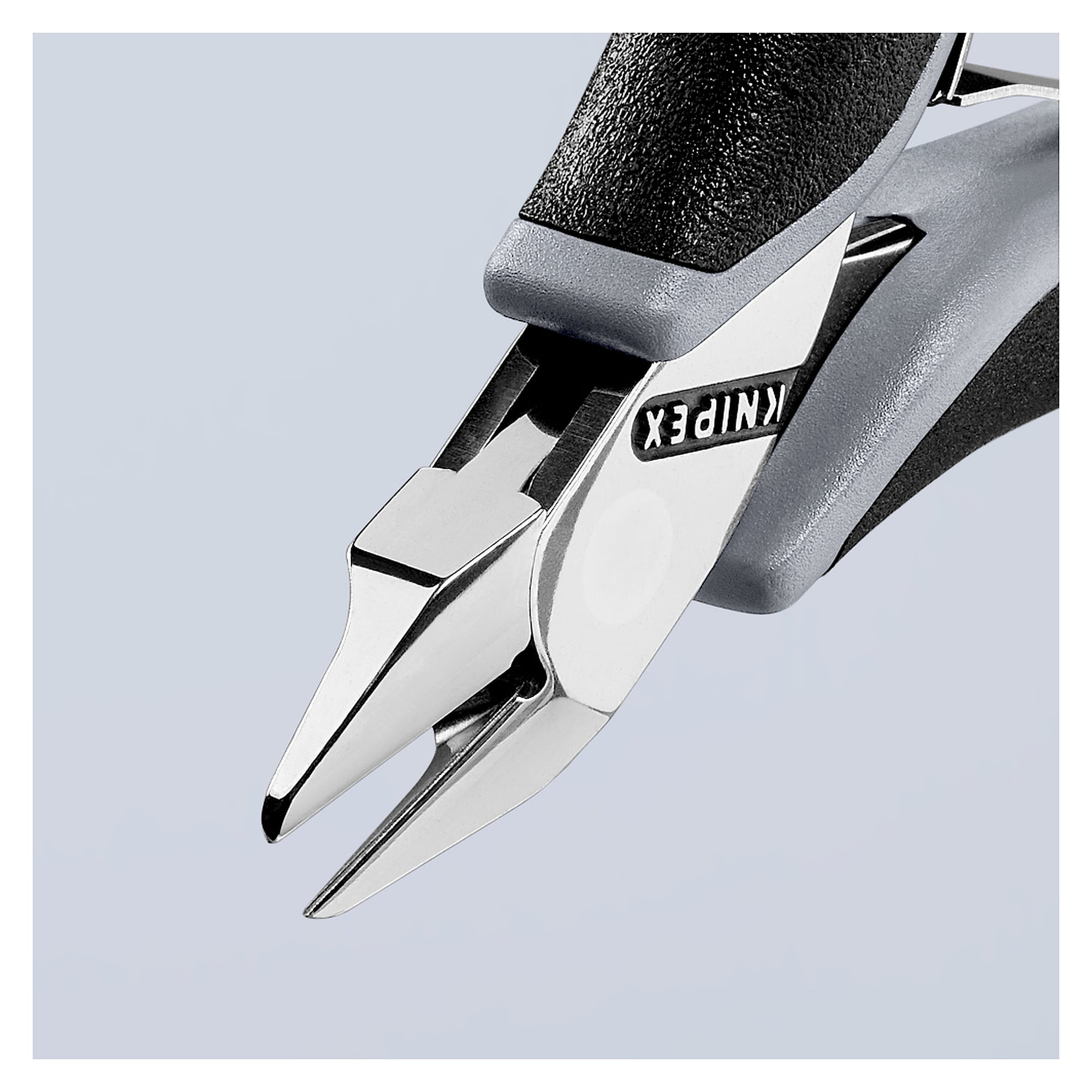 Electronics diagonal cutter ESD pointed mini head with small bevel, 115 mm