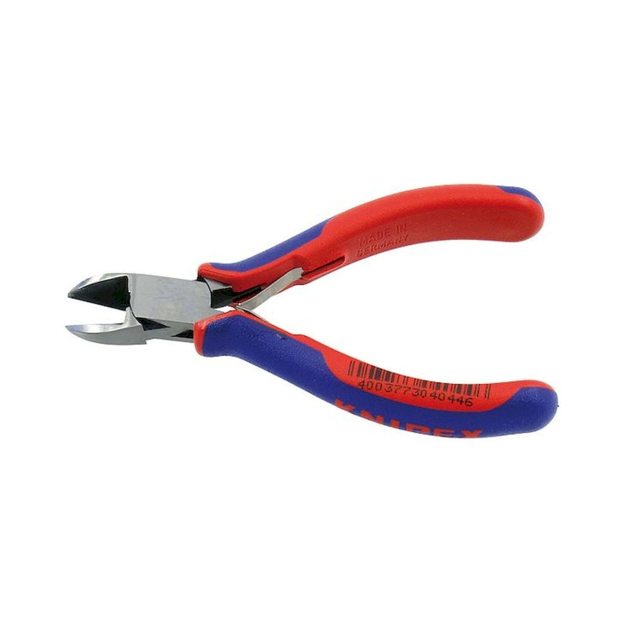 Knipex 77 22 130. Electronics side cutter, ro with head with small facet, 130 mm