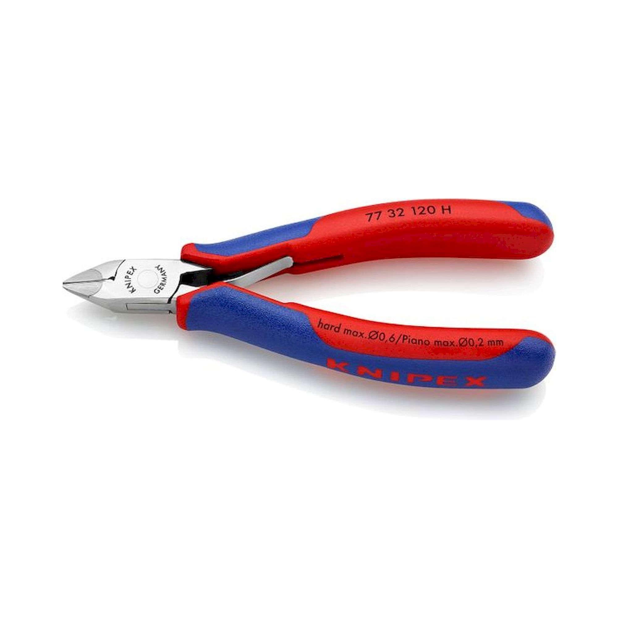 Knipex 77 32 120 H. Elektronik-Seitenschneider mit eingesetzter Hartmetallschneide, 120 mm