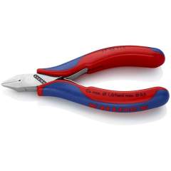 Knipex 77 52 115. Electronics side cutter, pointed and flat, without bevel, 115 mm