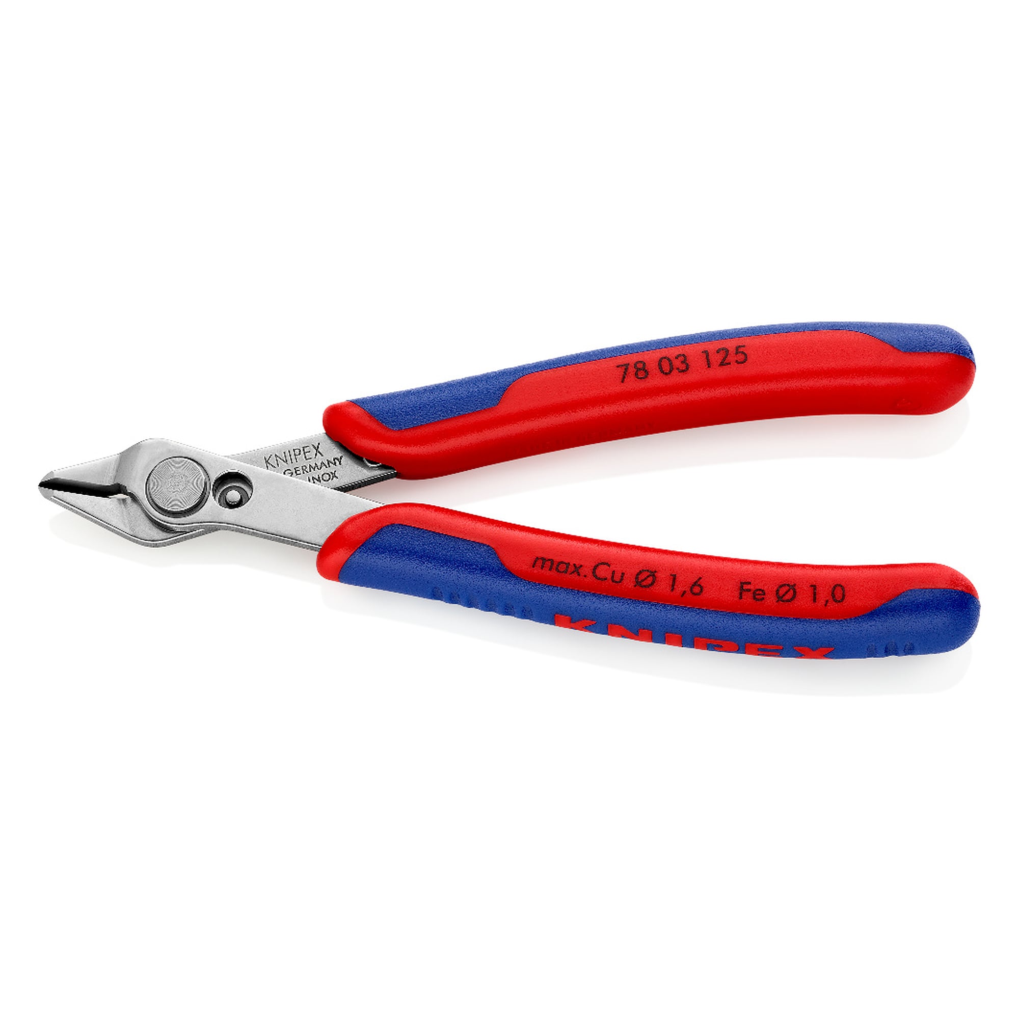 Electronic Super Knips precision cutter without bevel, edges approx. 54 HRC, 125 mm