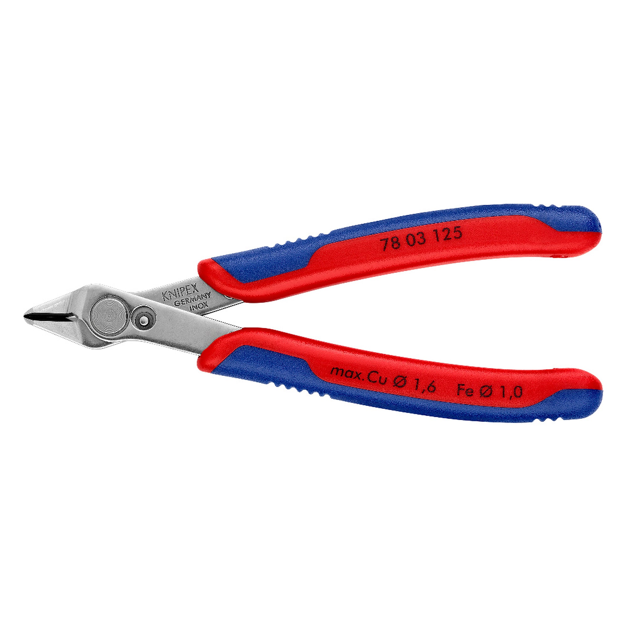 Electronic Super Knips precision cutter without bevel, edges approx. 54 HRC, 125 mm