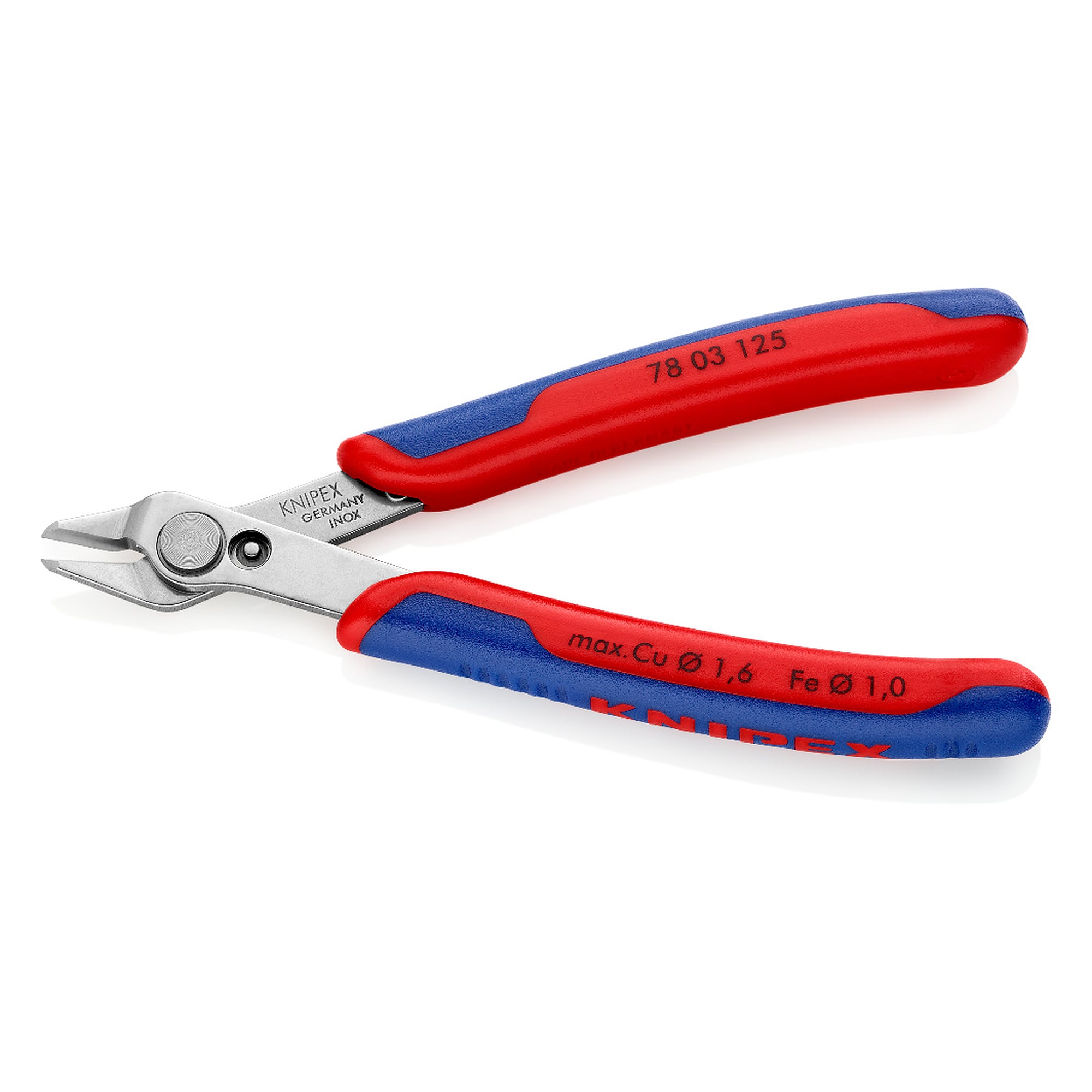 Electronic Super Knips precision cutter without bevel, edges approx. 54 HRC, 125 mm