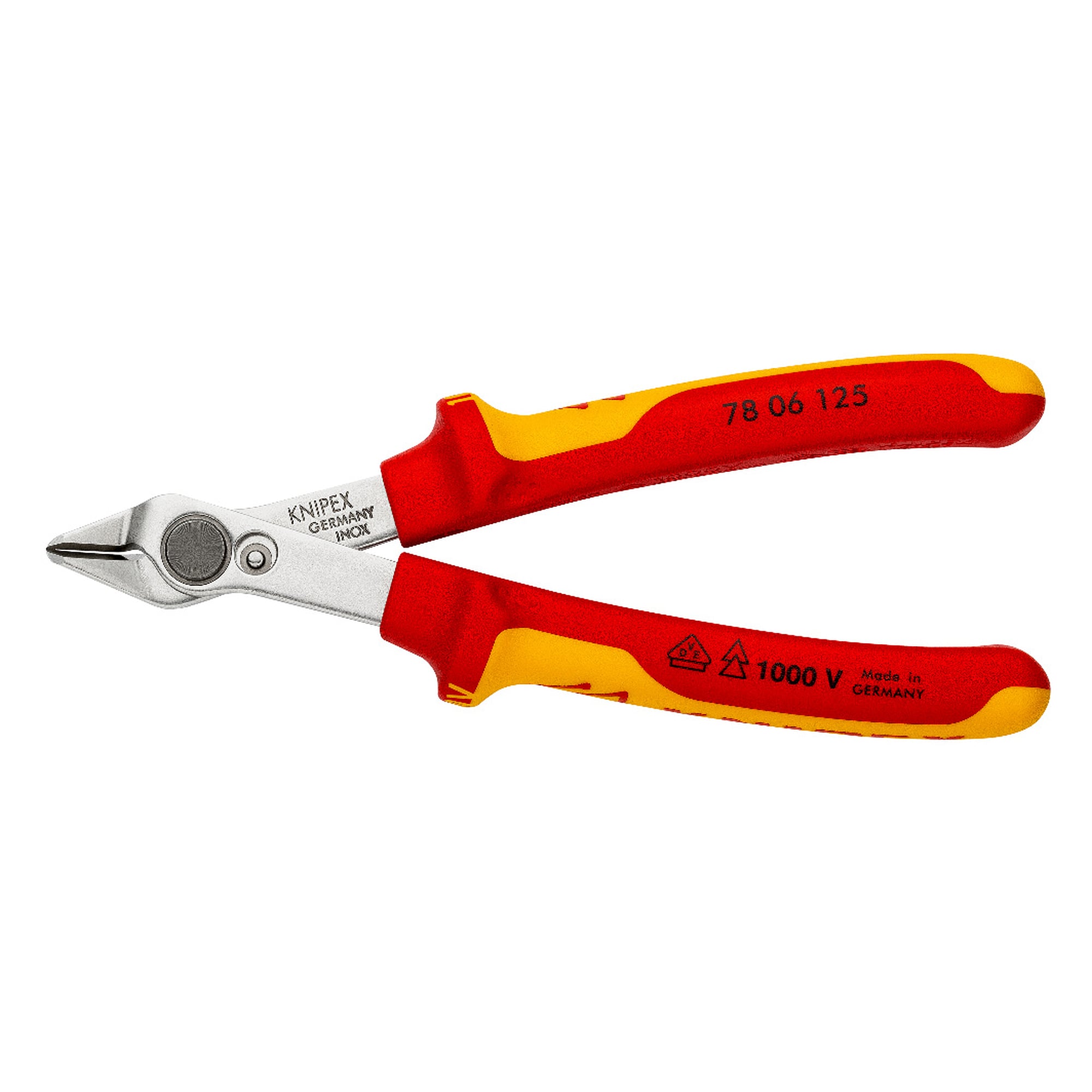 Electronic Super Knips VDE pince coupante de précision isolée, tranchants env. 54 HRC, 125 mm