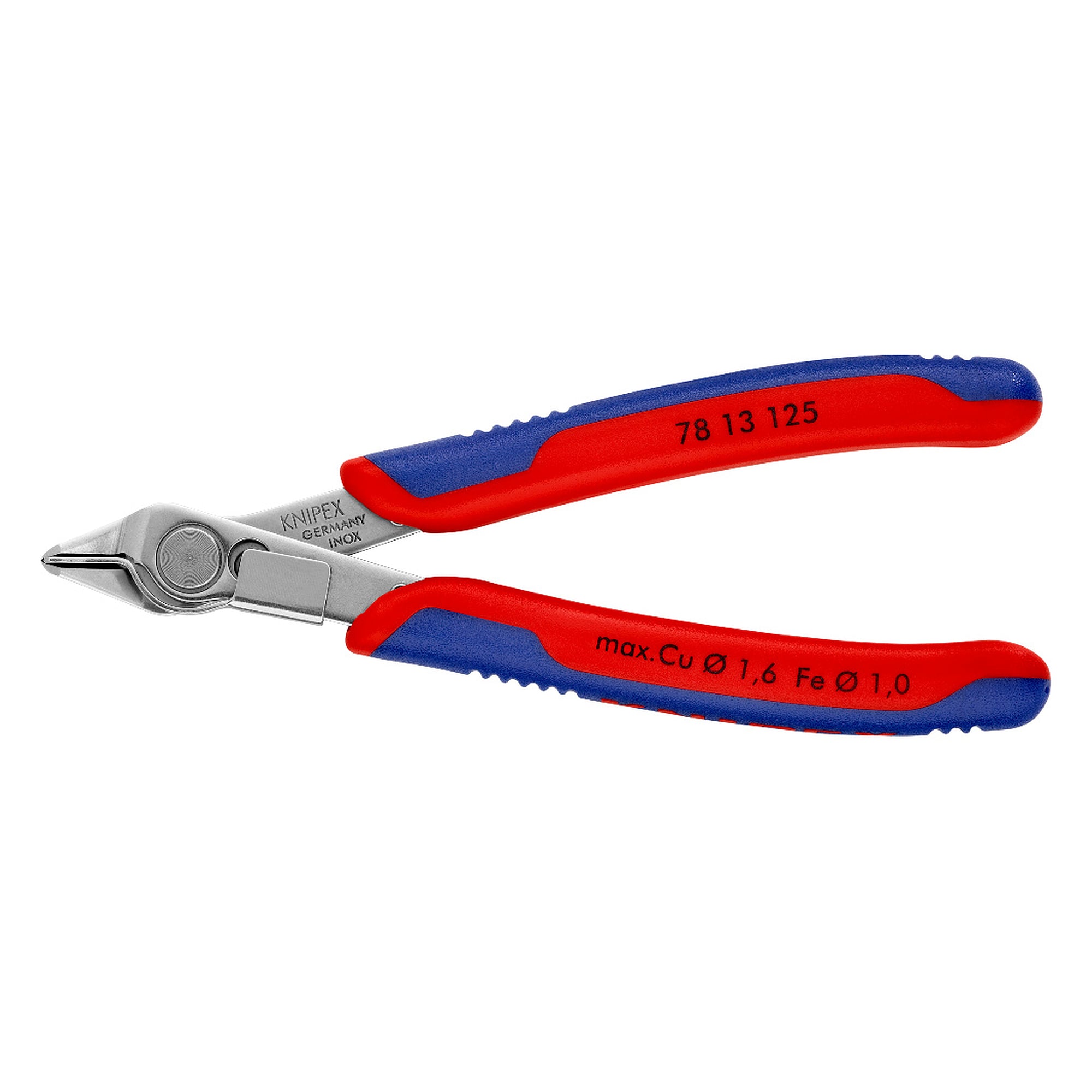 Electronic Super Knips, pince coupante de précision en acier inox avec serre-fils, 125 mm