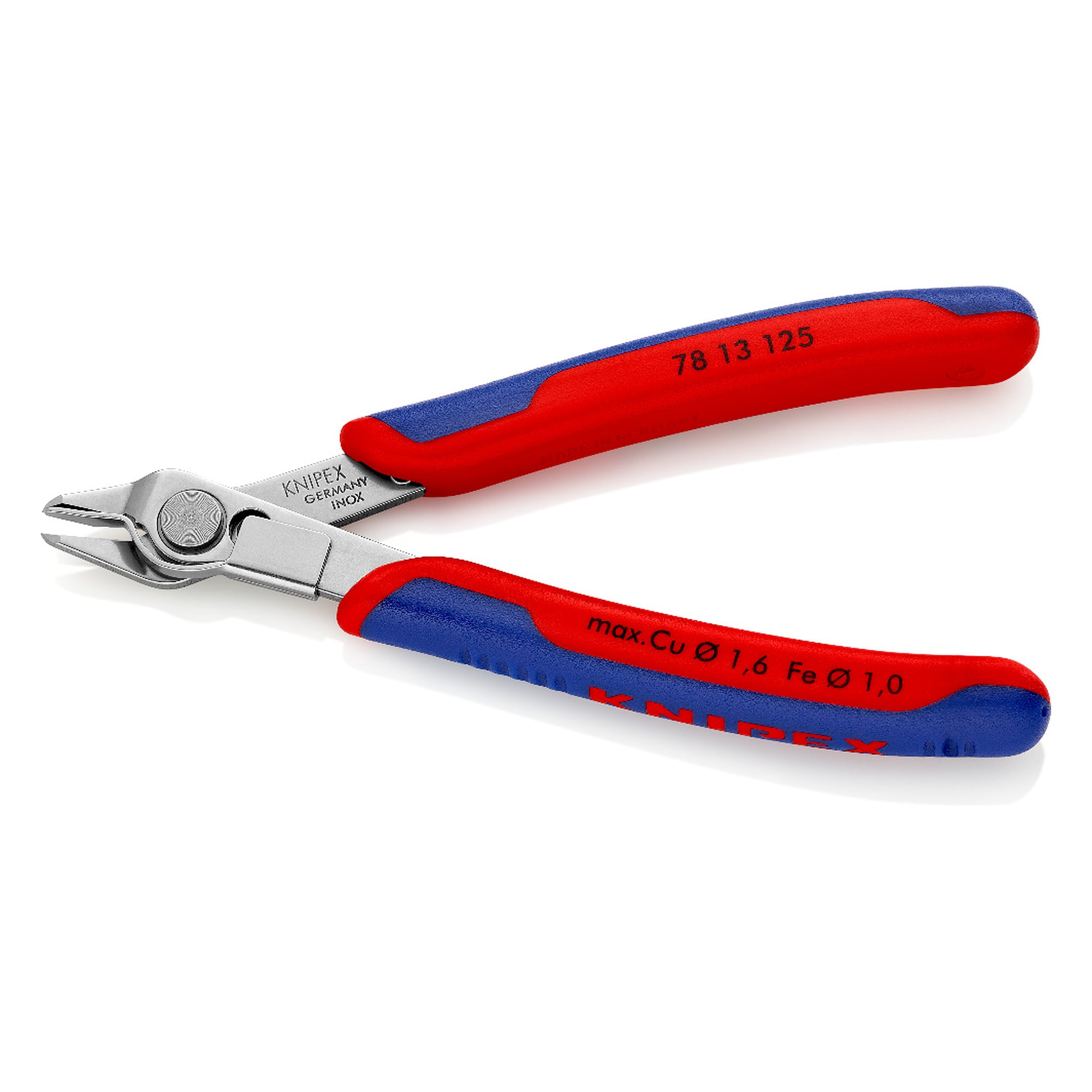 Electronic Super Knips, pince coupante de précision en acier inox avec serre-fils, 125 mm