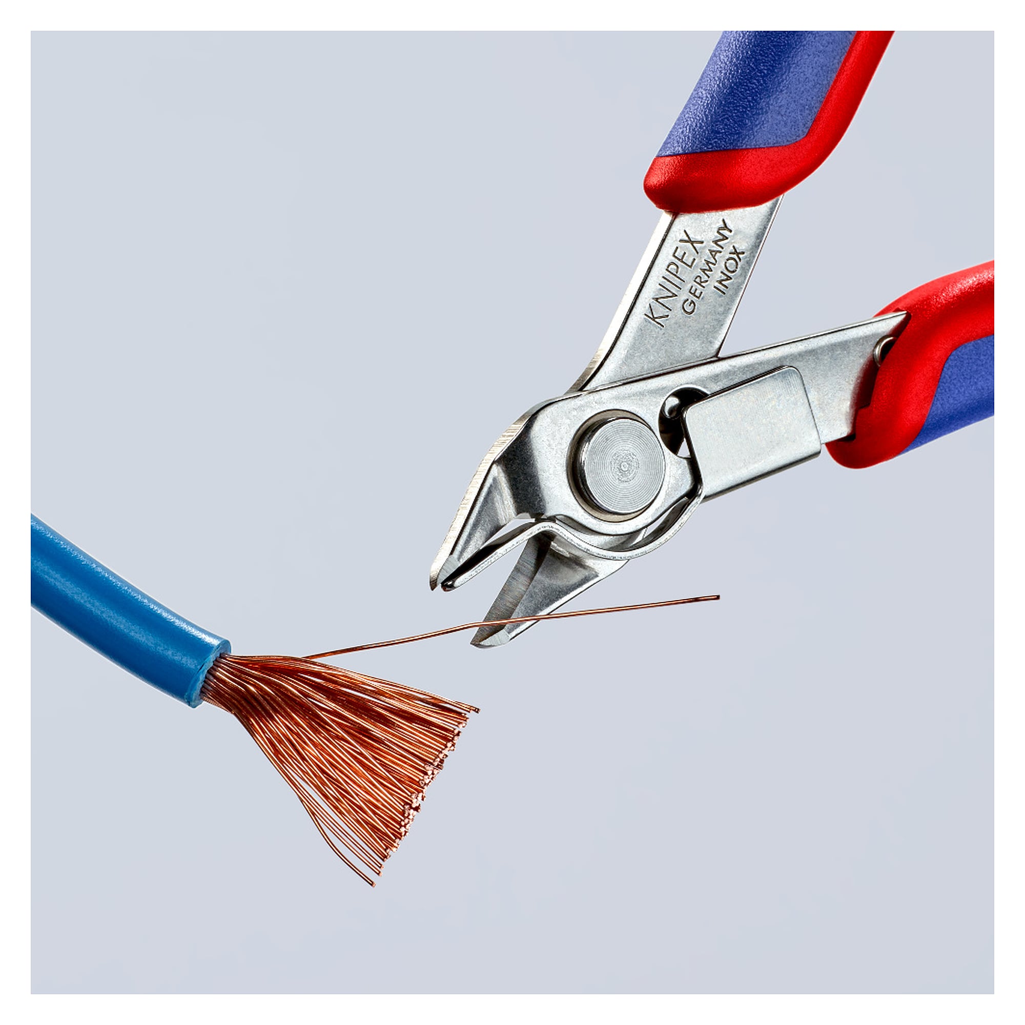 Electronic Super Knips, pince coupante de précision en acier inox avec serre-fils, 125 mm