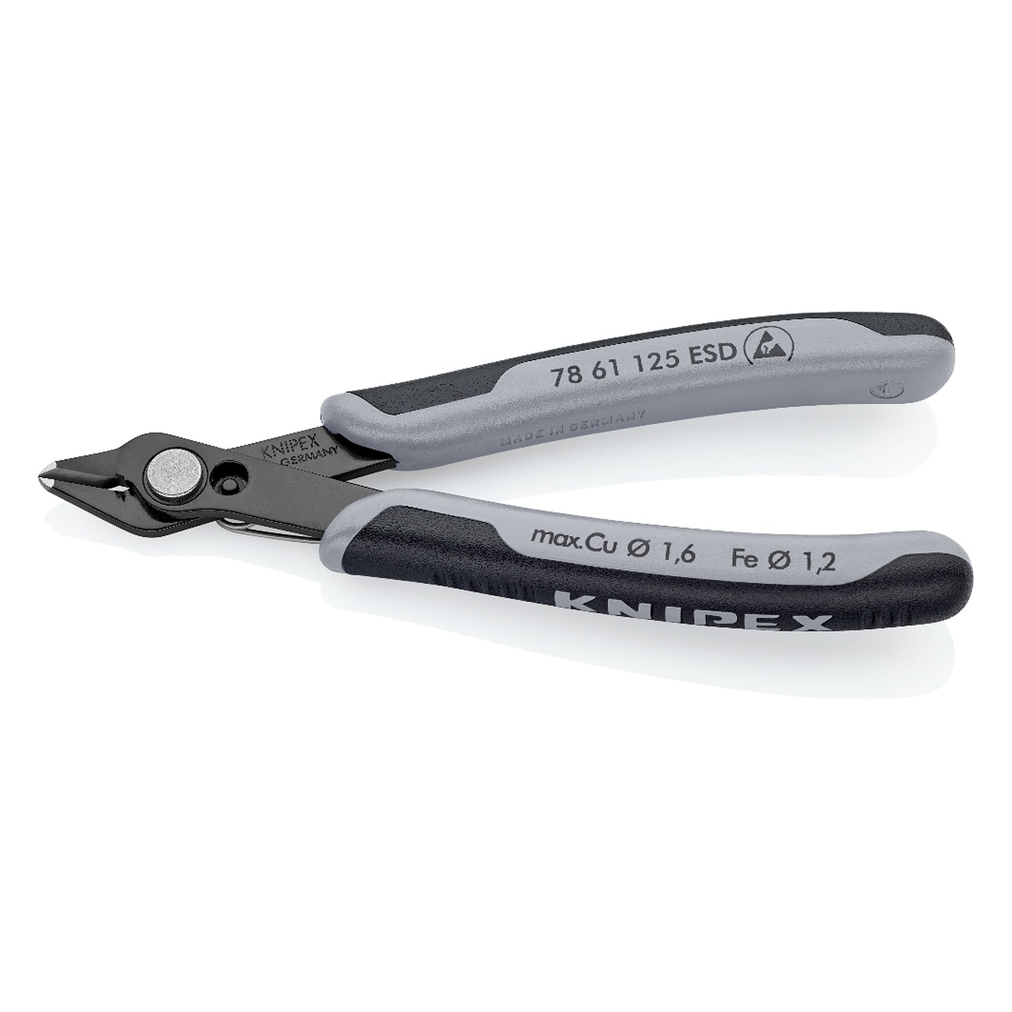 Electronic Super Knips ESD Präzisions-Seitenschneider, ableitende Griffe, 125 mm