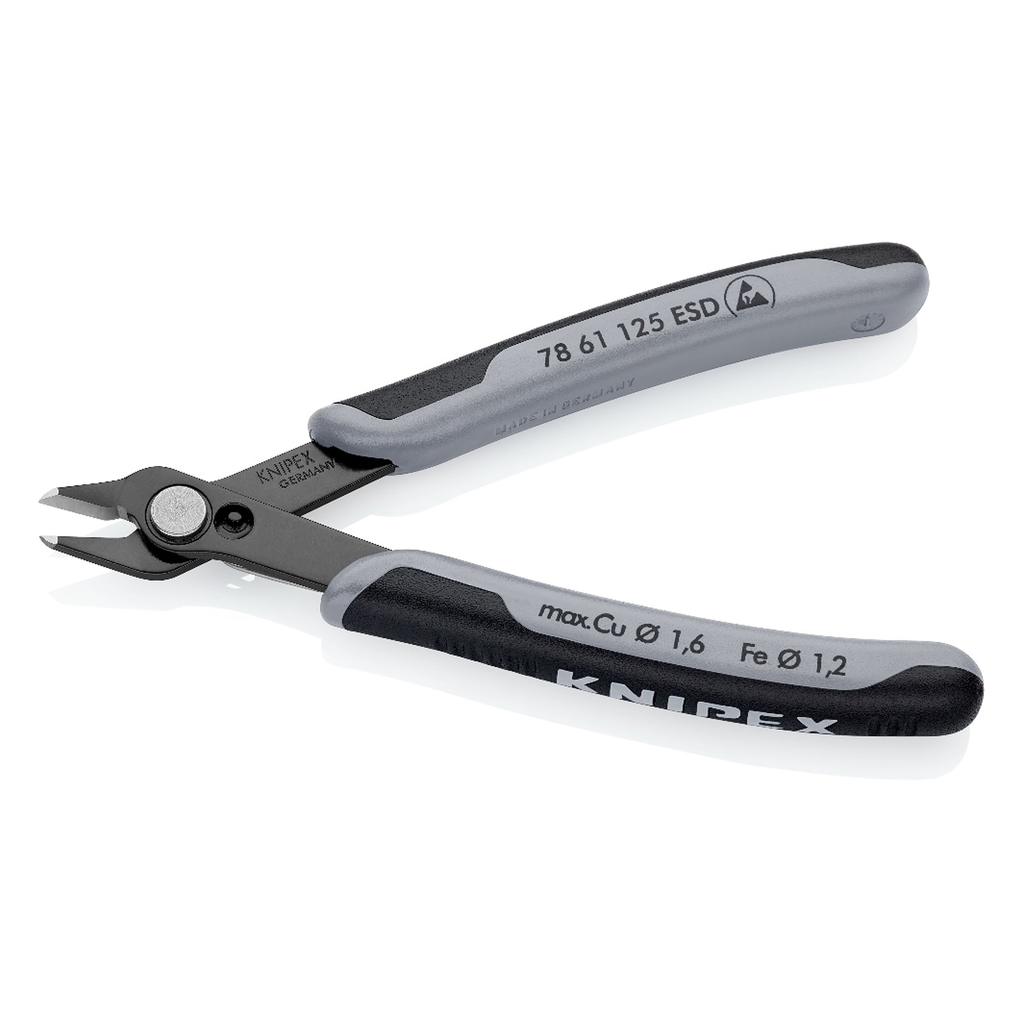 Electronic Super Knips ESD Präzisions-Seitenschneider, ableitende Griffe, 125 mm