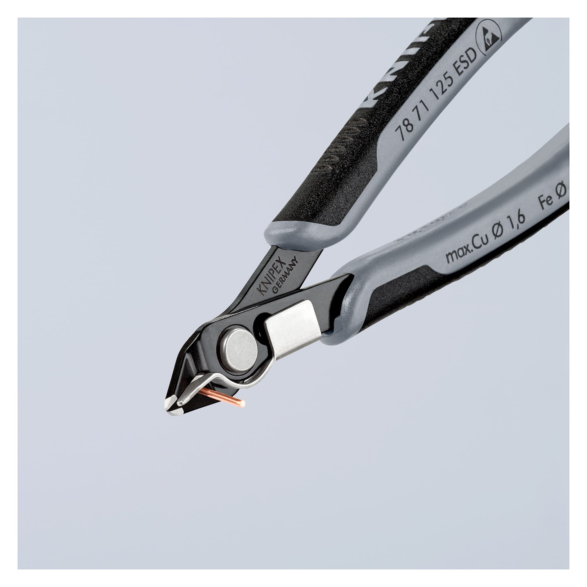 Electronic Super Knips ESD, pince coupante de précision avec serre-fils, 125 mm