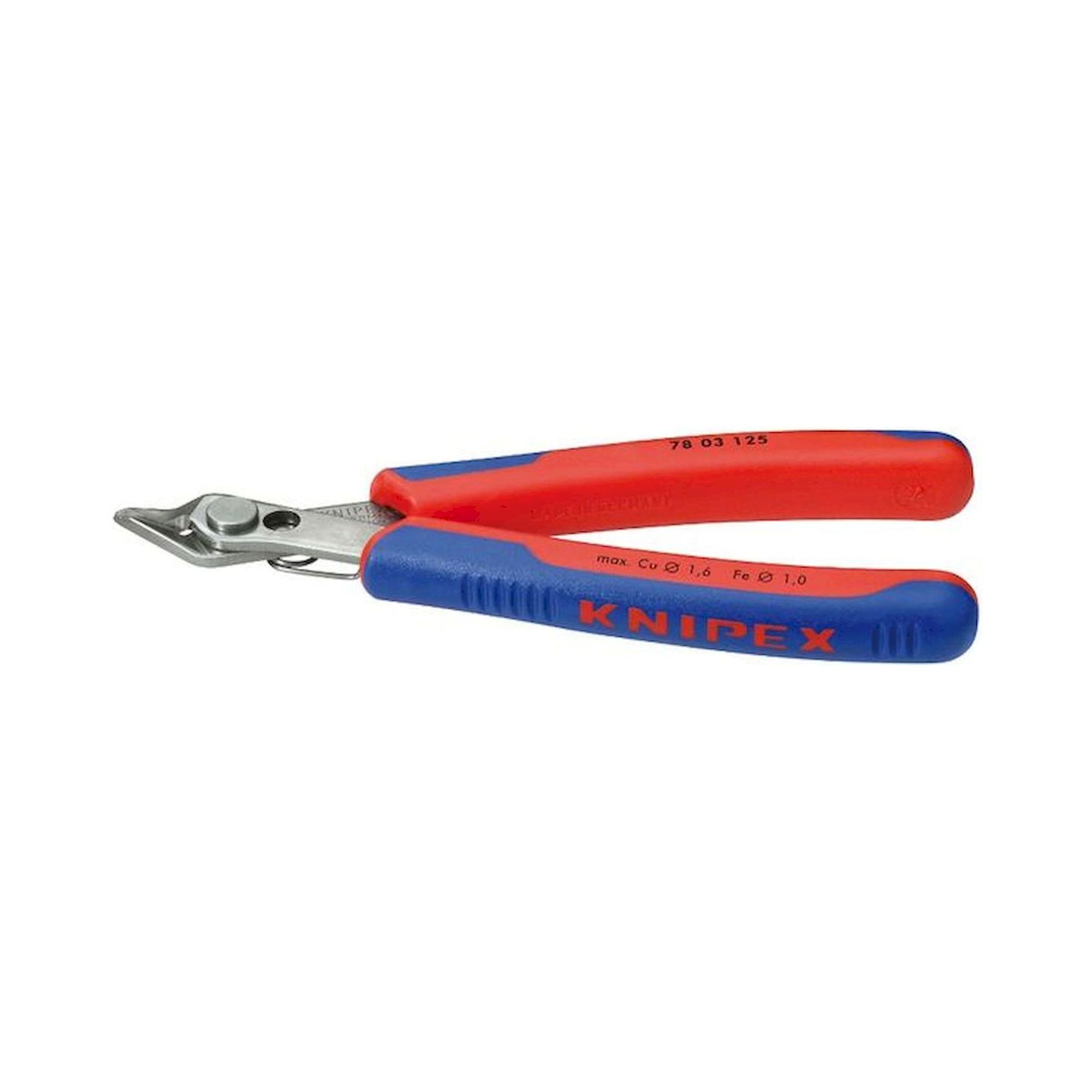 Knipex 78 03 125. Electronic-Super-Knips, side cutter, fine, 125 mm