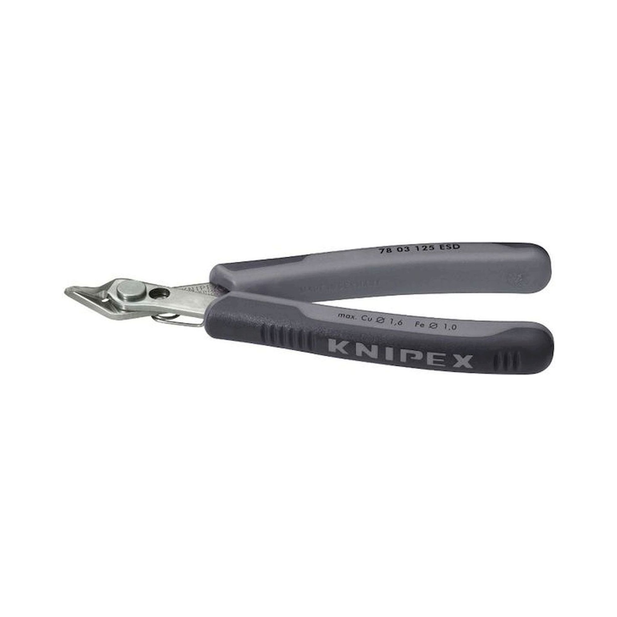 Knipex 78 03 125 ESD. Perforeuse électronique ESD Super-Knips, pince coupante latérale, fine