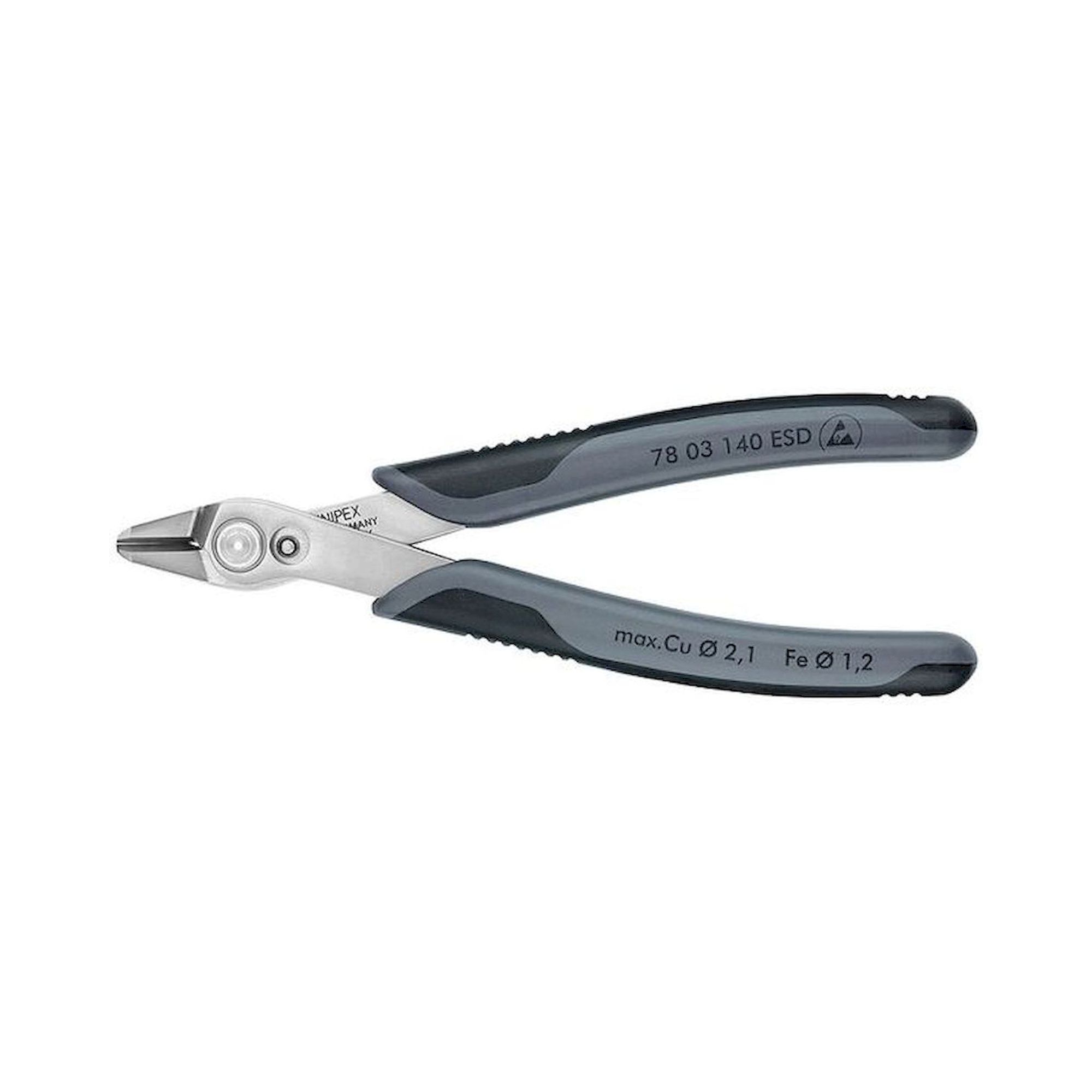 Knipex 78 03 140 ESD. ESD Electronic-Super-Knips XL, side cutter, fine, 140 mm
