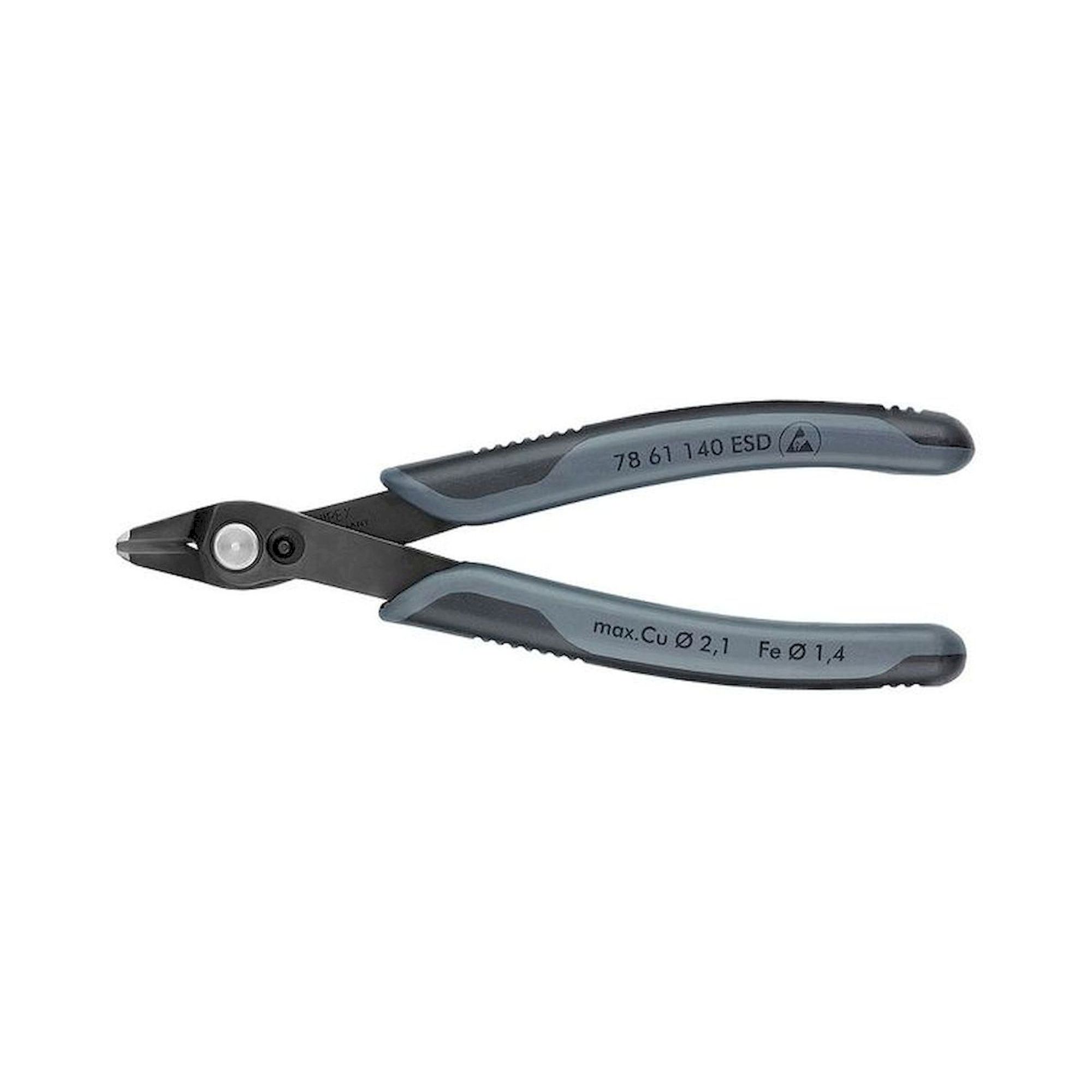 Knipex 78 61 140 ESD. ESD Electronic-Super-Knips XL, Seitenschneider für Glasfaser, 140 mm