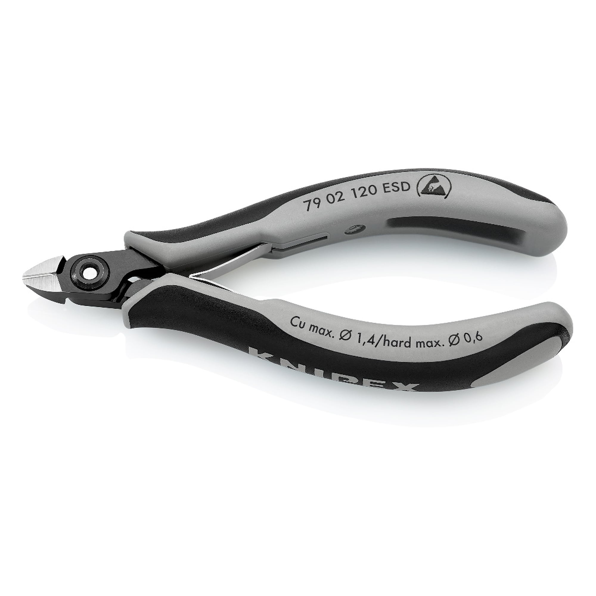 Pince coupante de côté de précision pour l'électronique ESD, mini-tête, 120 mm