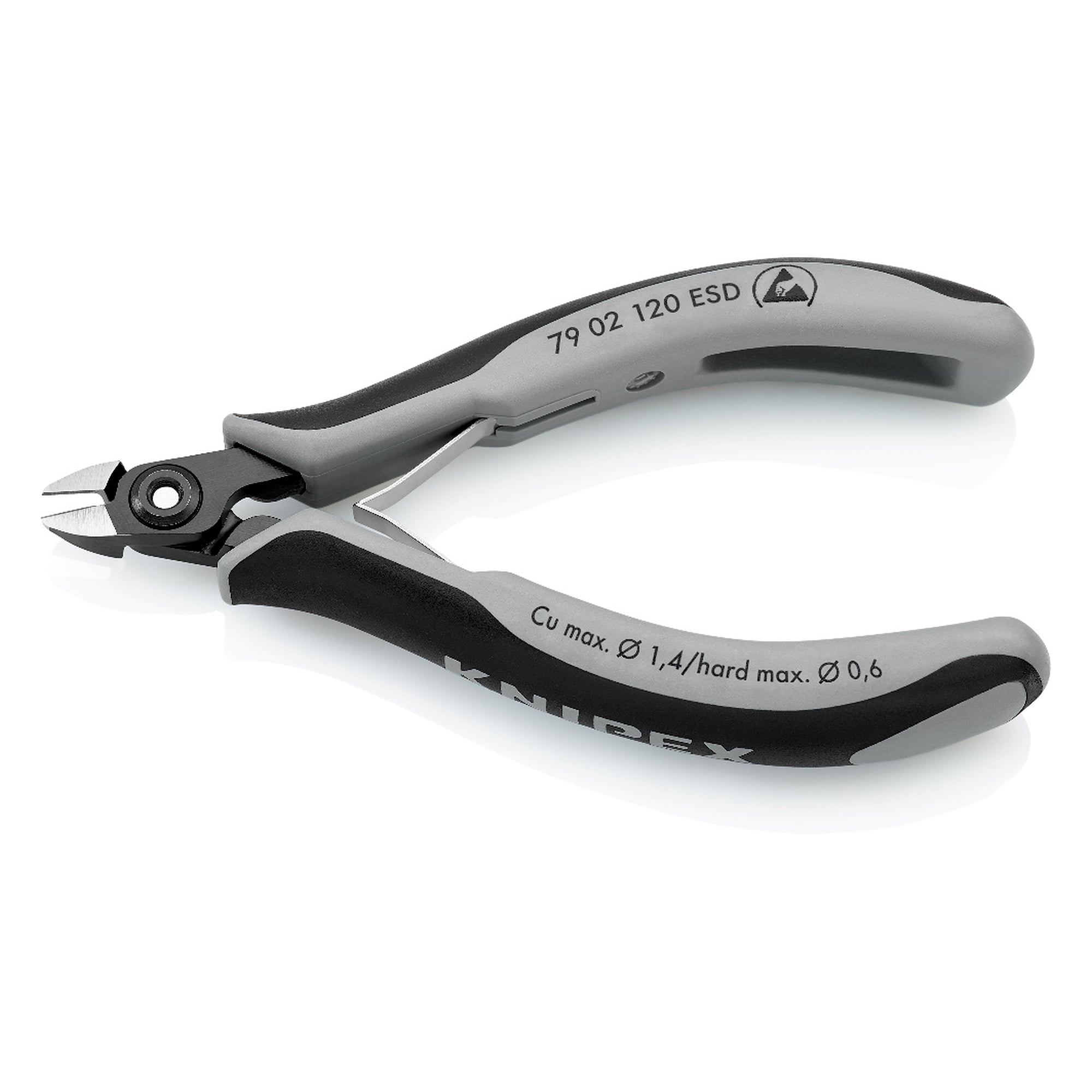 Pince coupante de côté de précision pour l'électronique ESD, mini-tête, 120 mm
