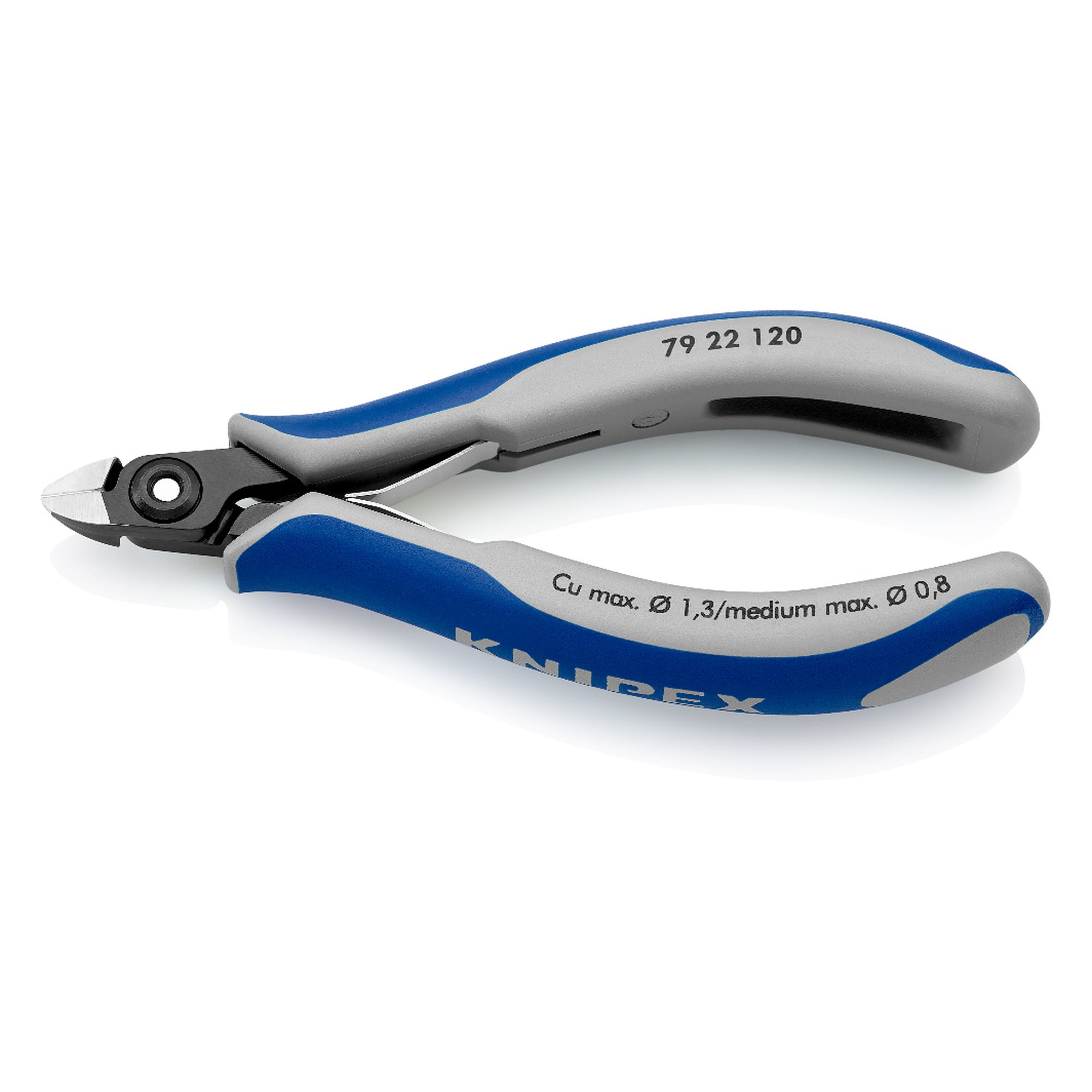 Pince coupante de côté de précision, mini-tête sans biseau, 64 HRC, 120 mm