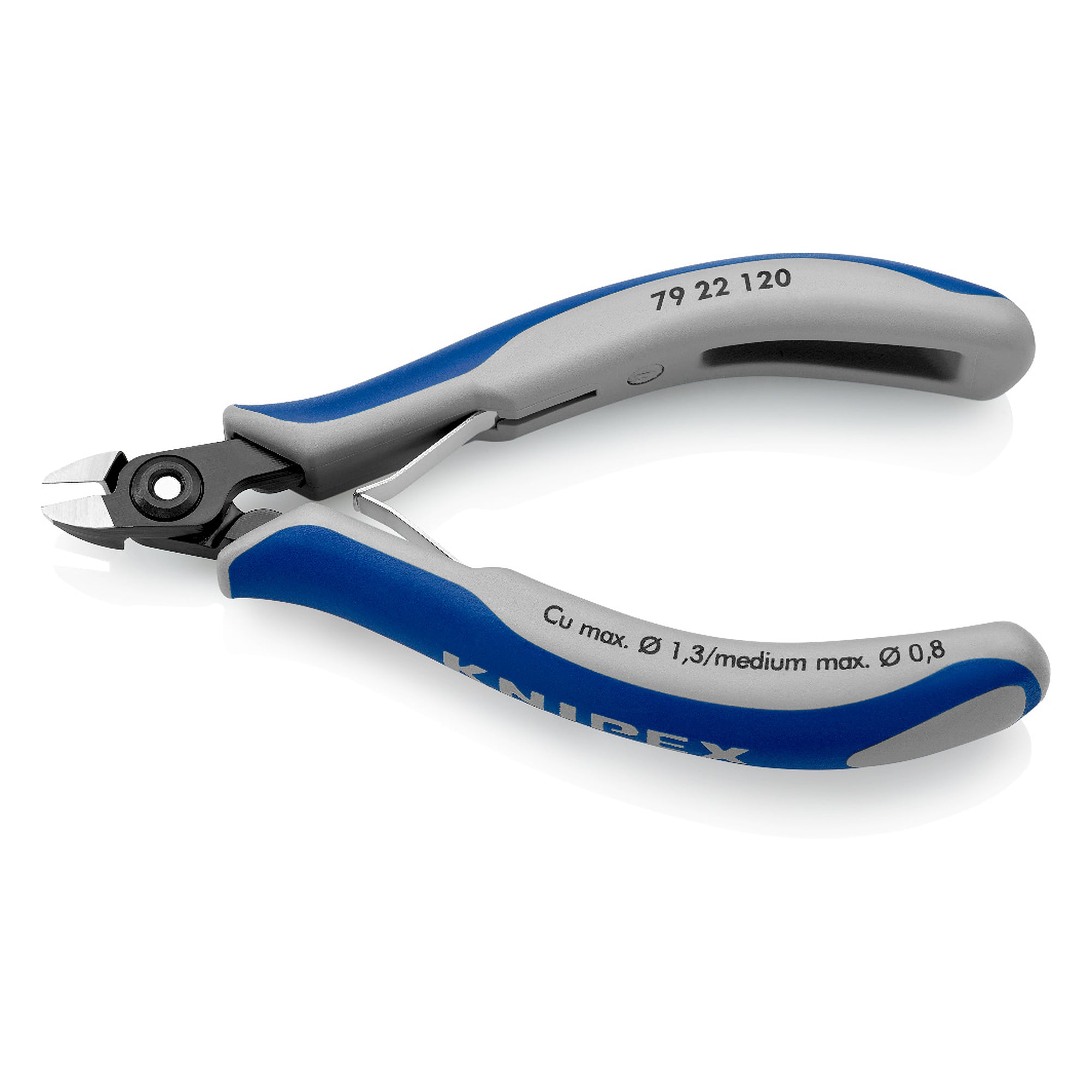 Pince coupante de côté de précision, mini-tête sans biseau, 64 HRC, 120 mm