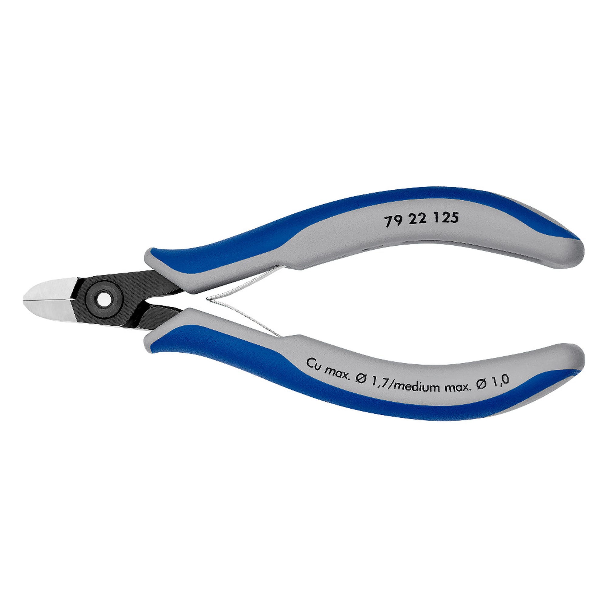 Pince coupante de côté de précision, tête ronde sans biseau, 64 HRC, 125 mm