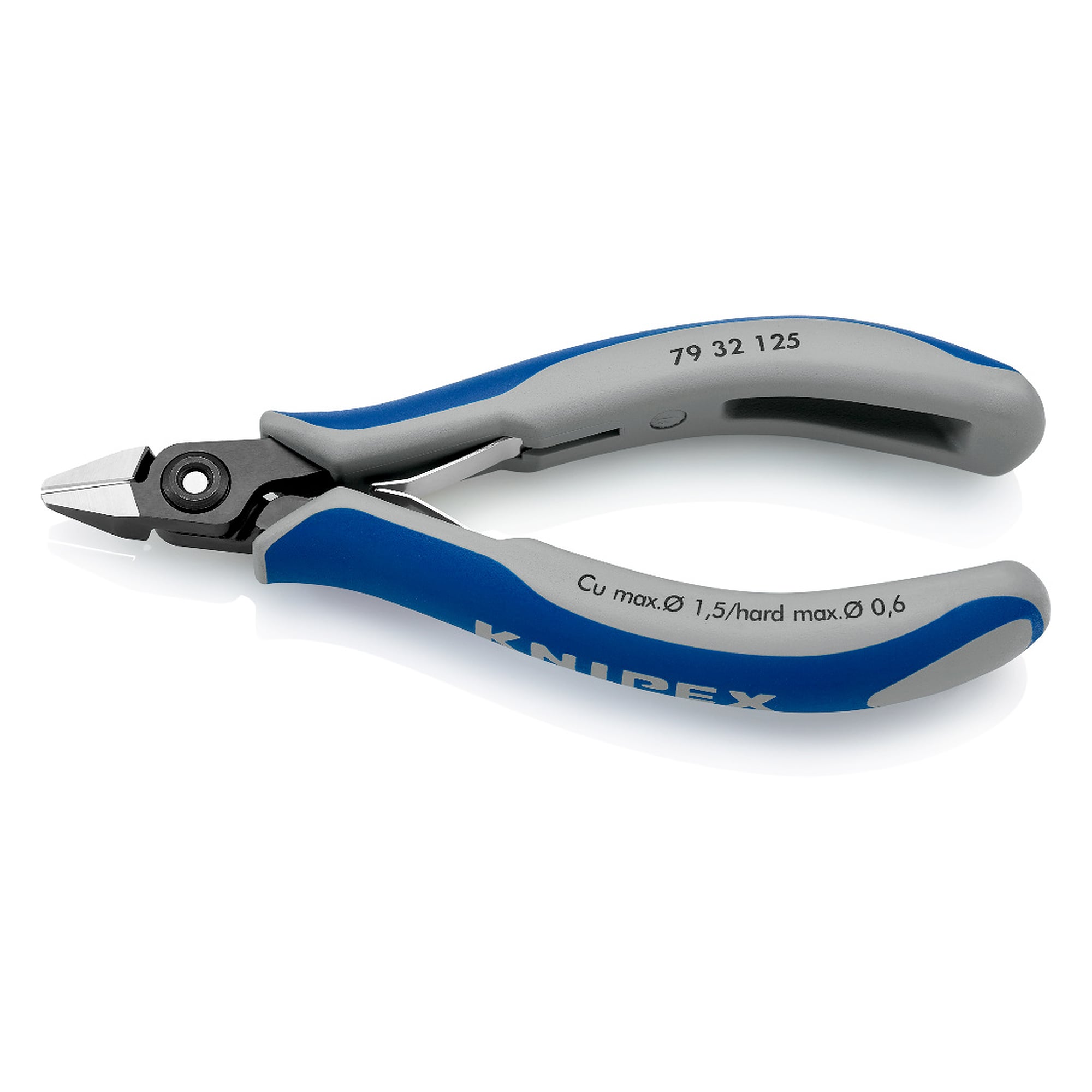 Pince coupante de côté de précision, tête pointue, petit biseau, 64 HRC, 125 mm